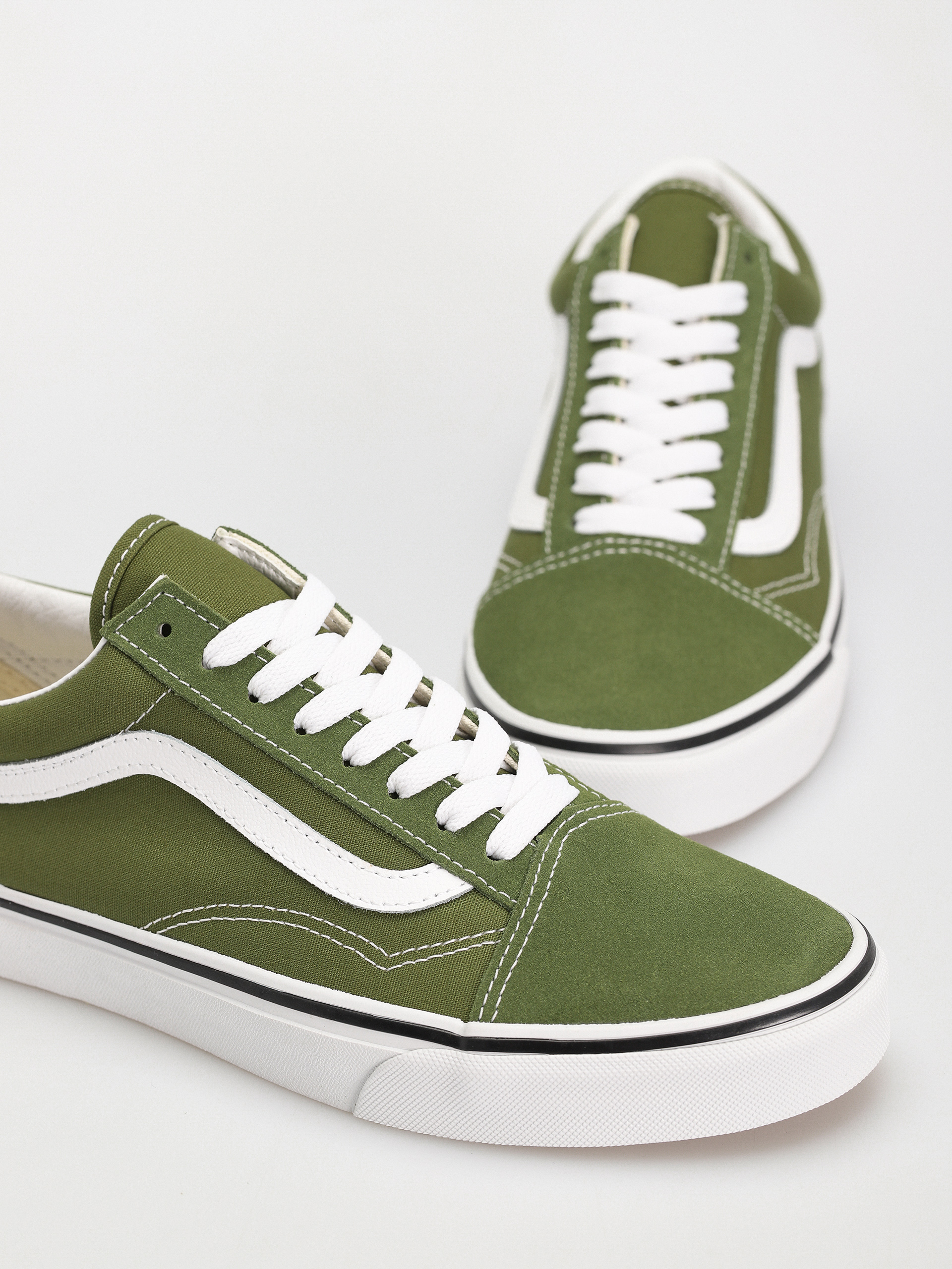 Vans Old Skool Shoes (color theory pesto)