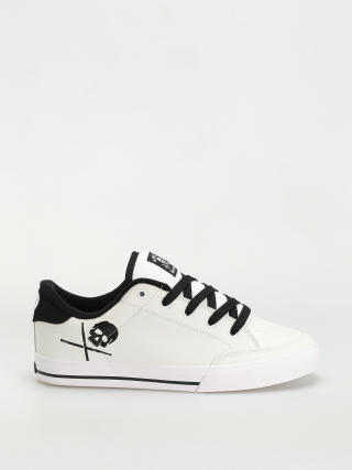 Circa Buckler Sk Shoes (white/black/pu leather/canvas)