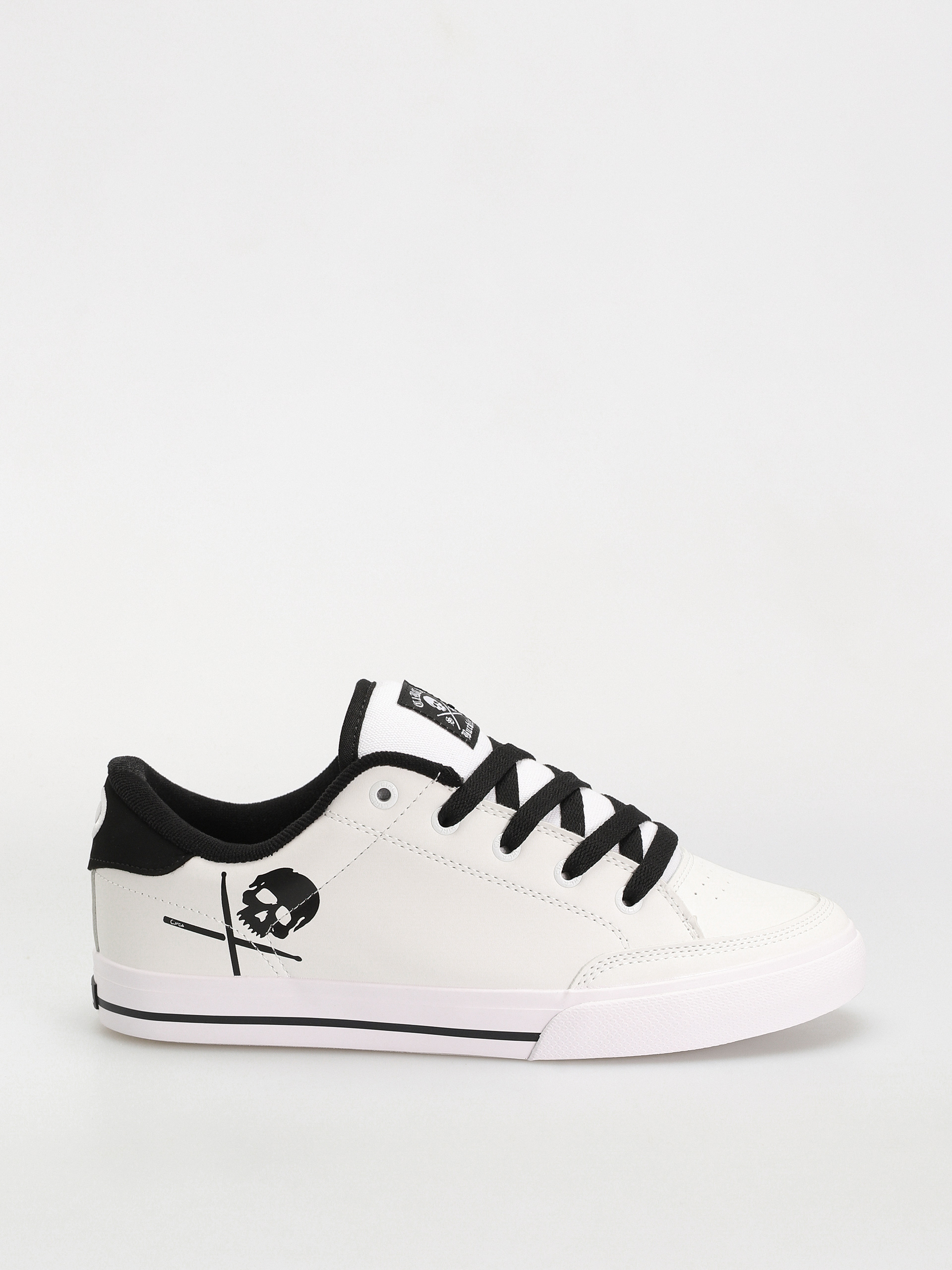 Circa Buckler Sk Shoes (white/black/pu leather/canvas)
