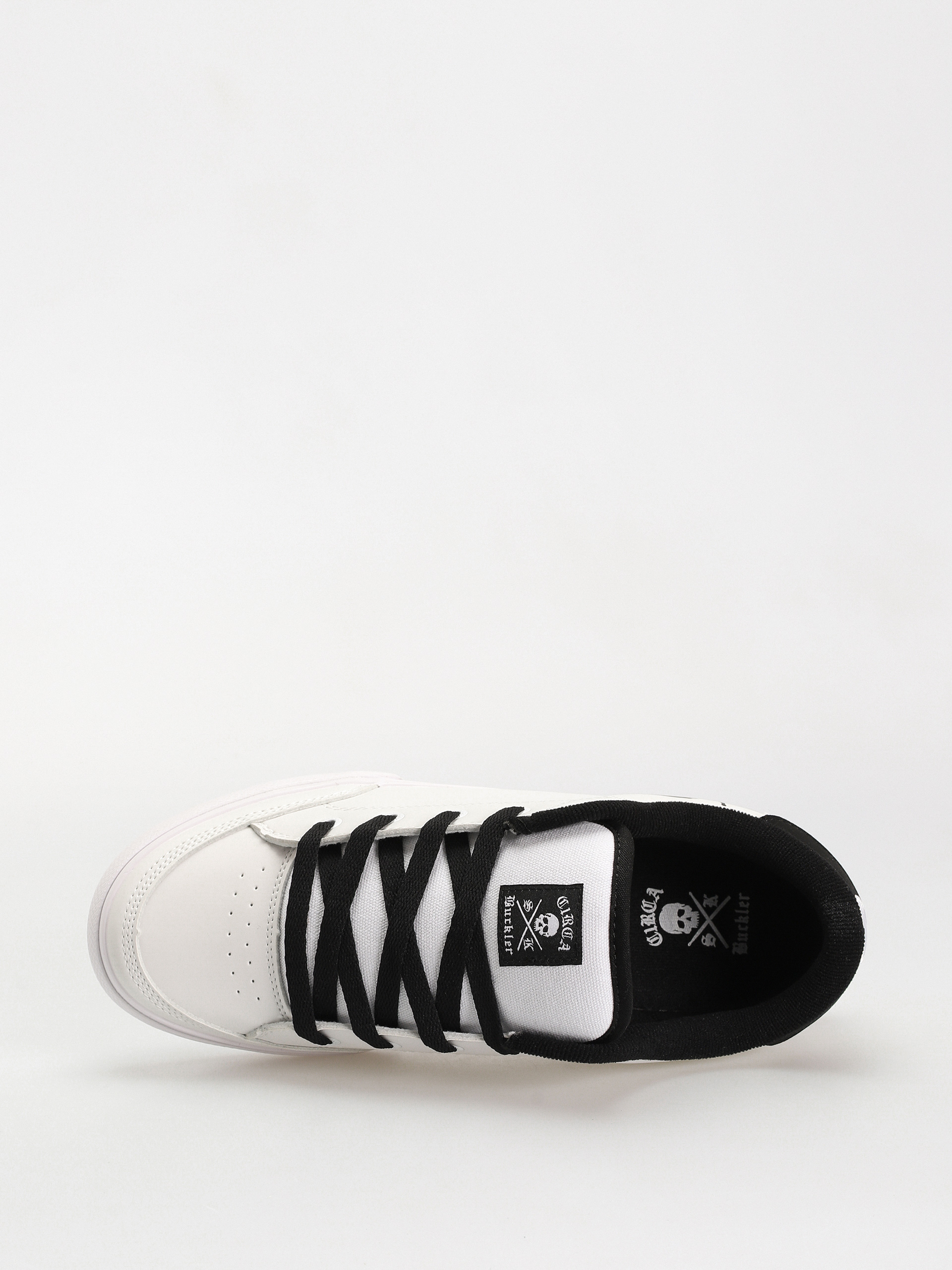 Circa Buckler Sk Shoes (white/black/pu leather/canvas)