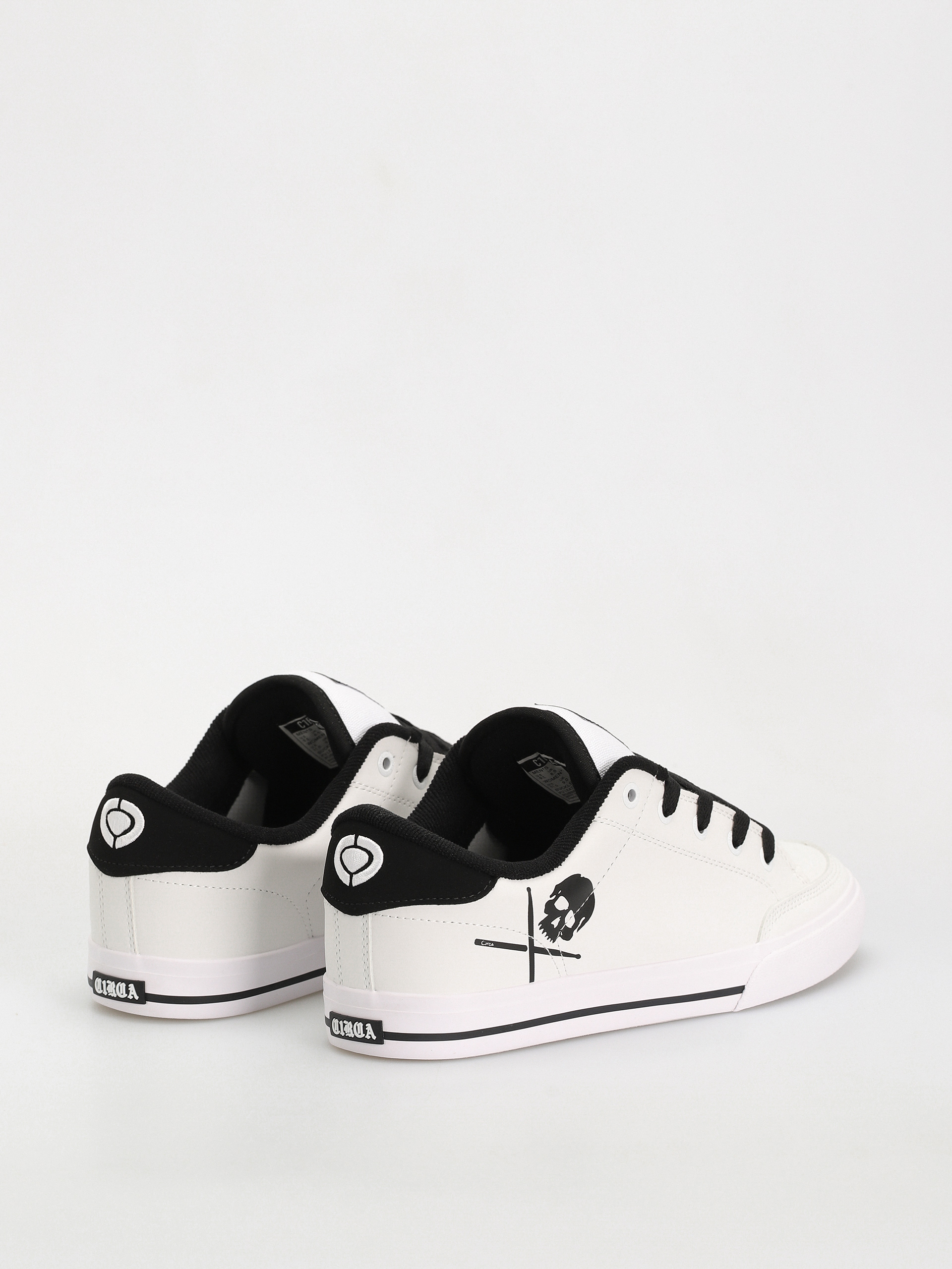Circa Buckler Sk Shoes (white/black/pu leather/canvas)