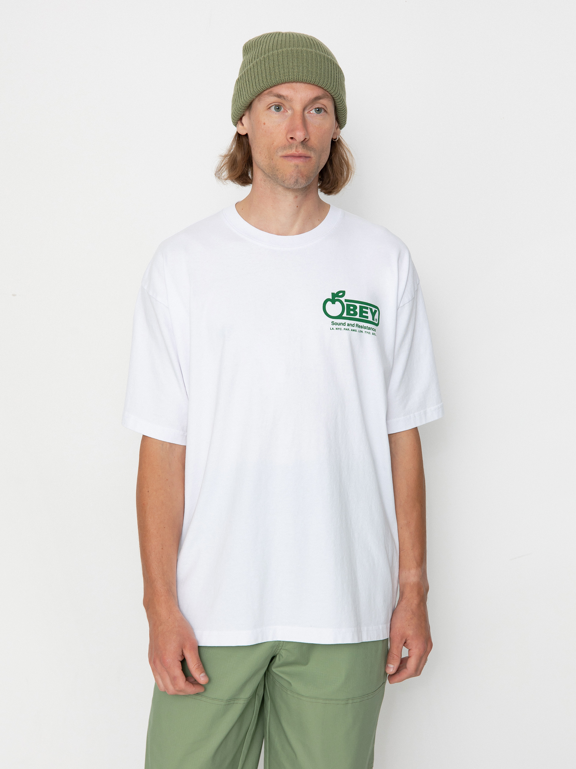 OBEY T-Shirt Sound & Resistance (white)