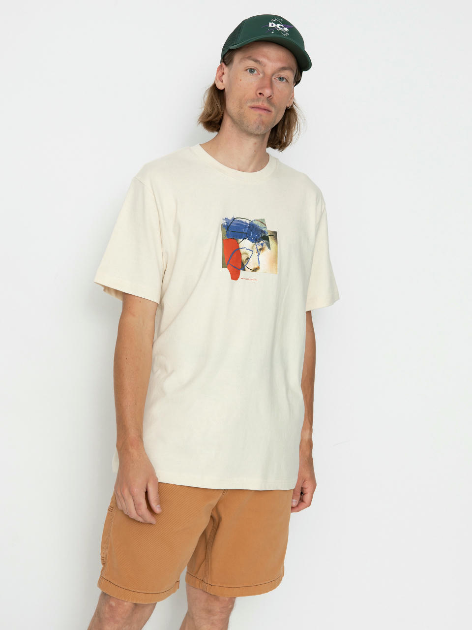 Poetic Collective Half on Half T-Shirt (off white)