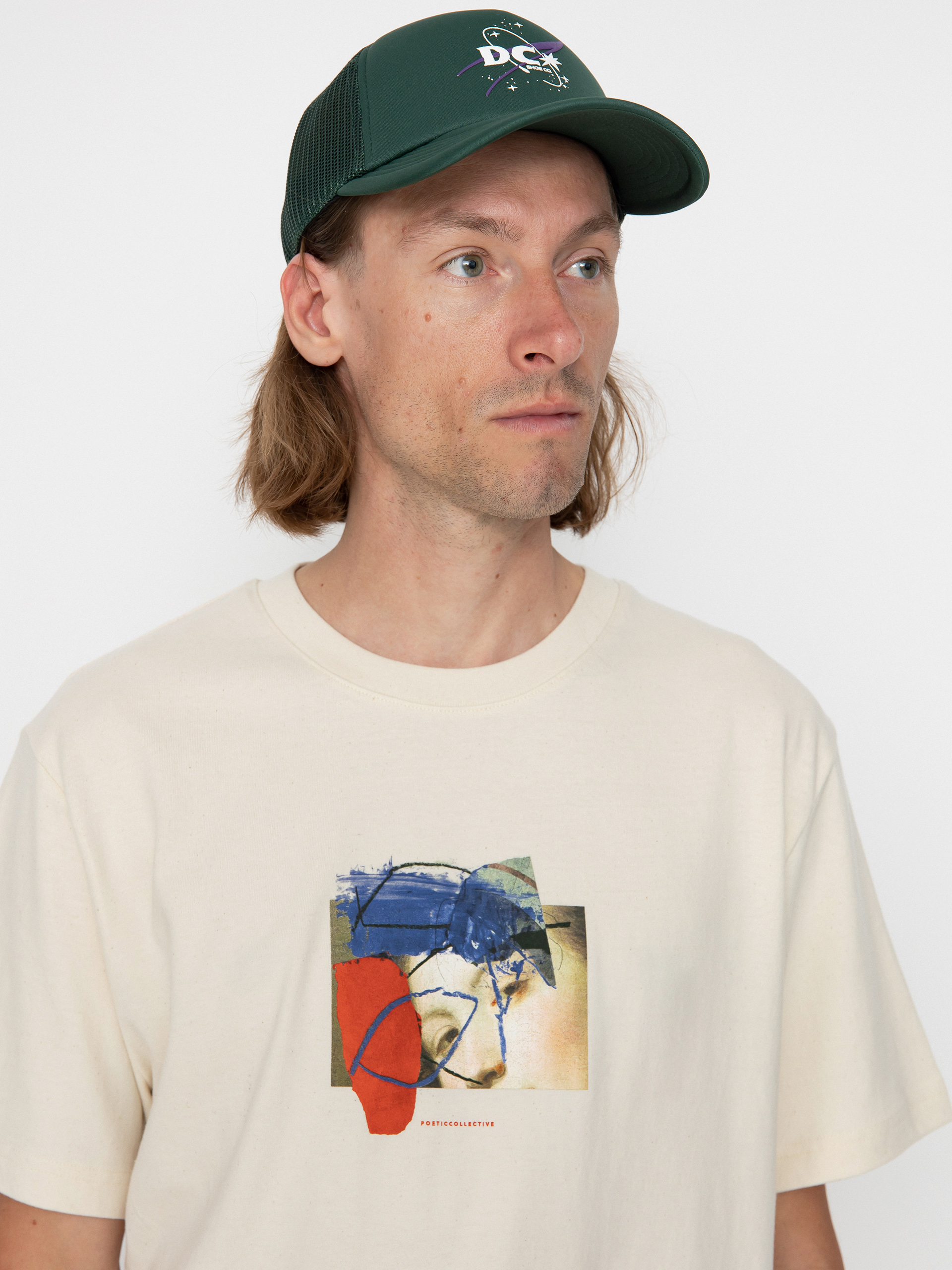 【POETIC COLLECTIVE】 PAINTING T-SHIRT - WHITE POETICCOLLECTIVE Space White T-Shirt | Zumiez