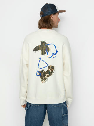 Poetic Collective Strokes Crewneck Sweater (ivory)