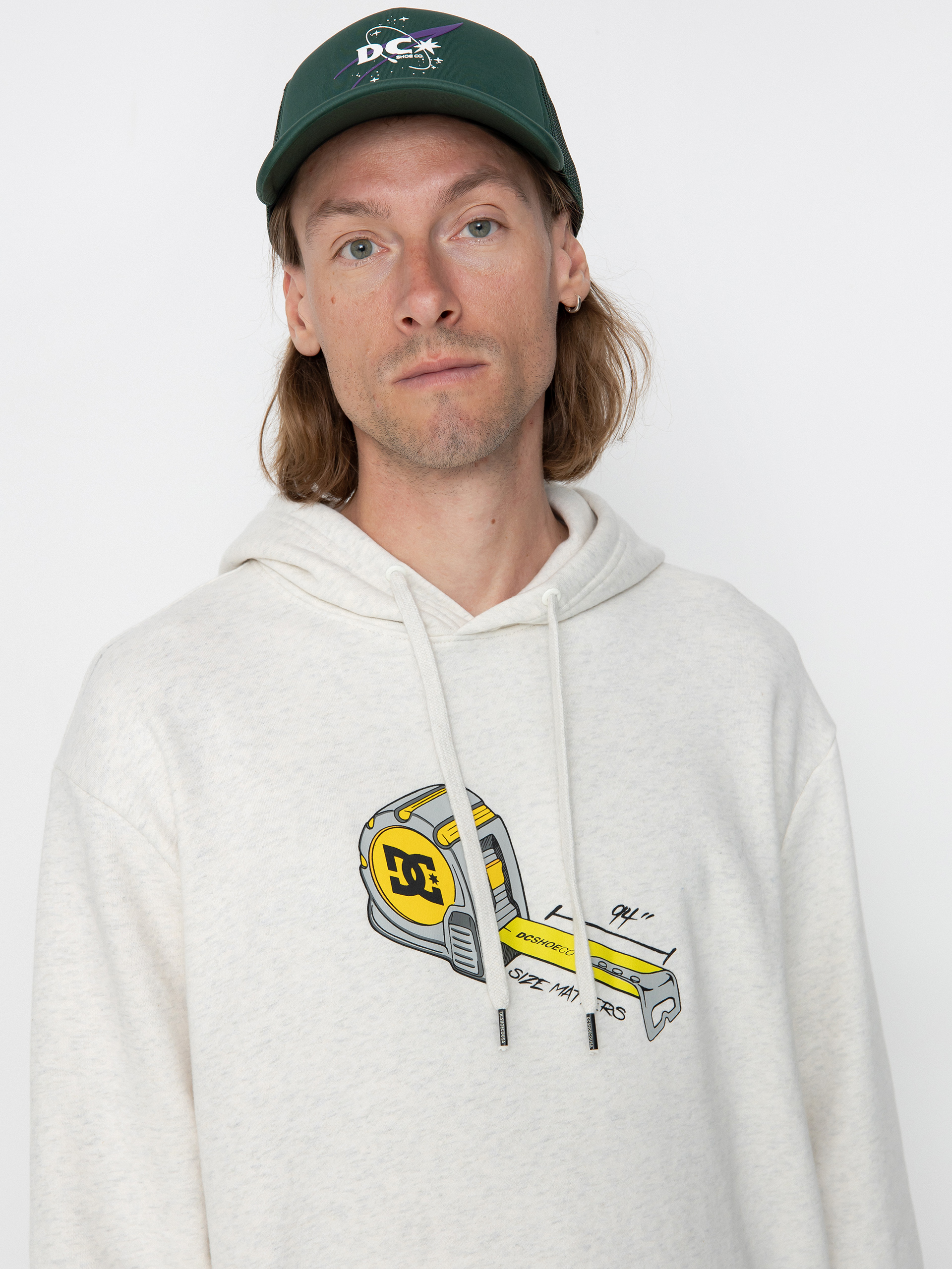 DC Hoodie Size Matters HD (snow heather)