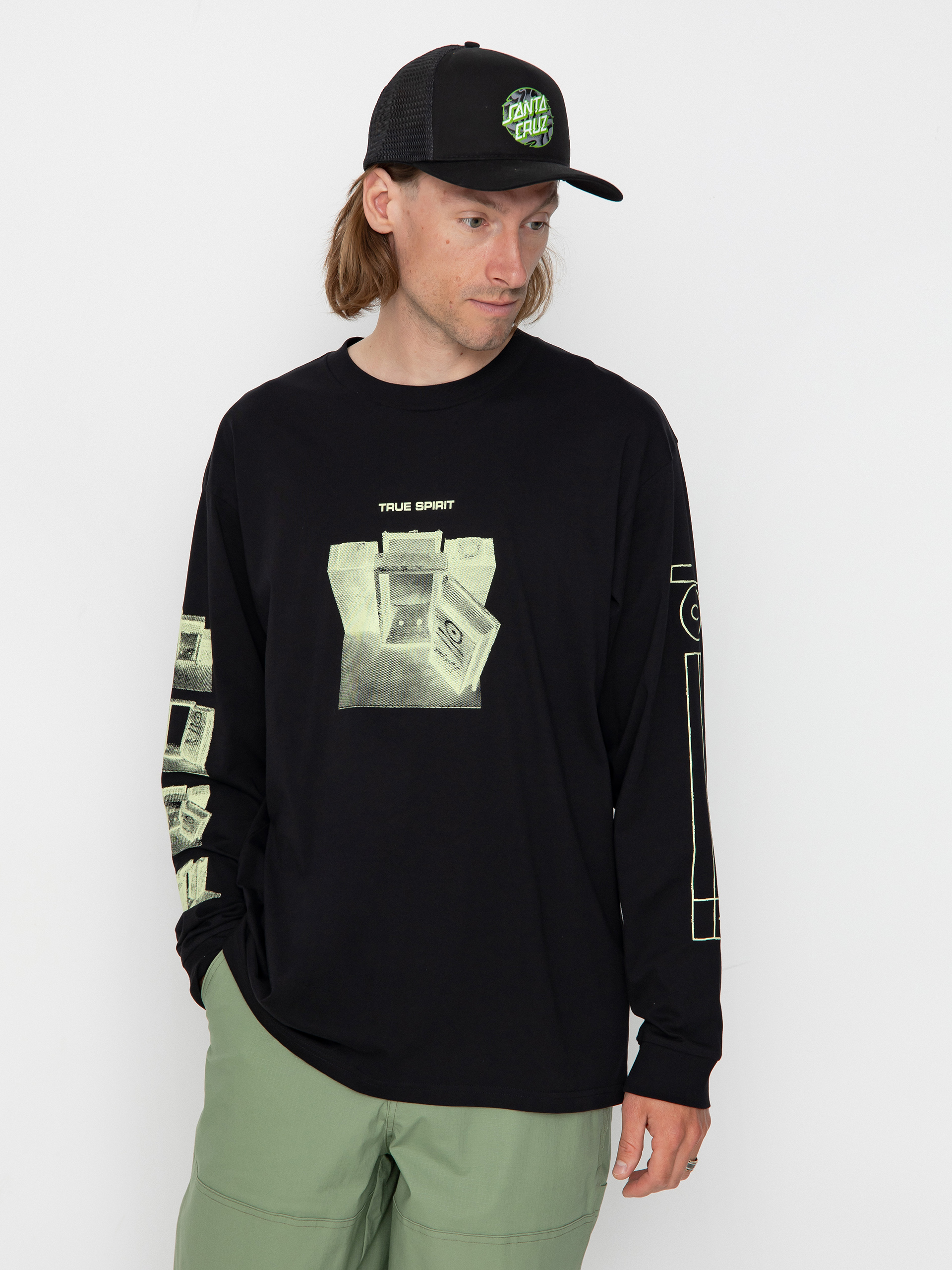 Carhartt WIP X TRESOR True Spirit Longsleeve (black/glow green)