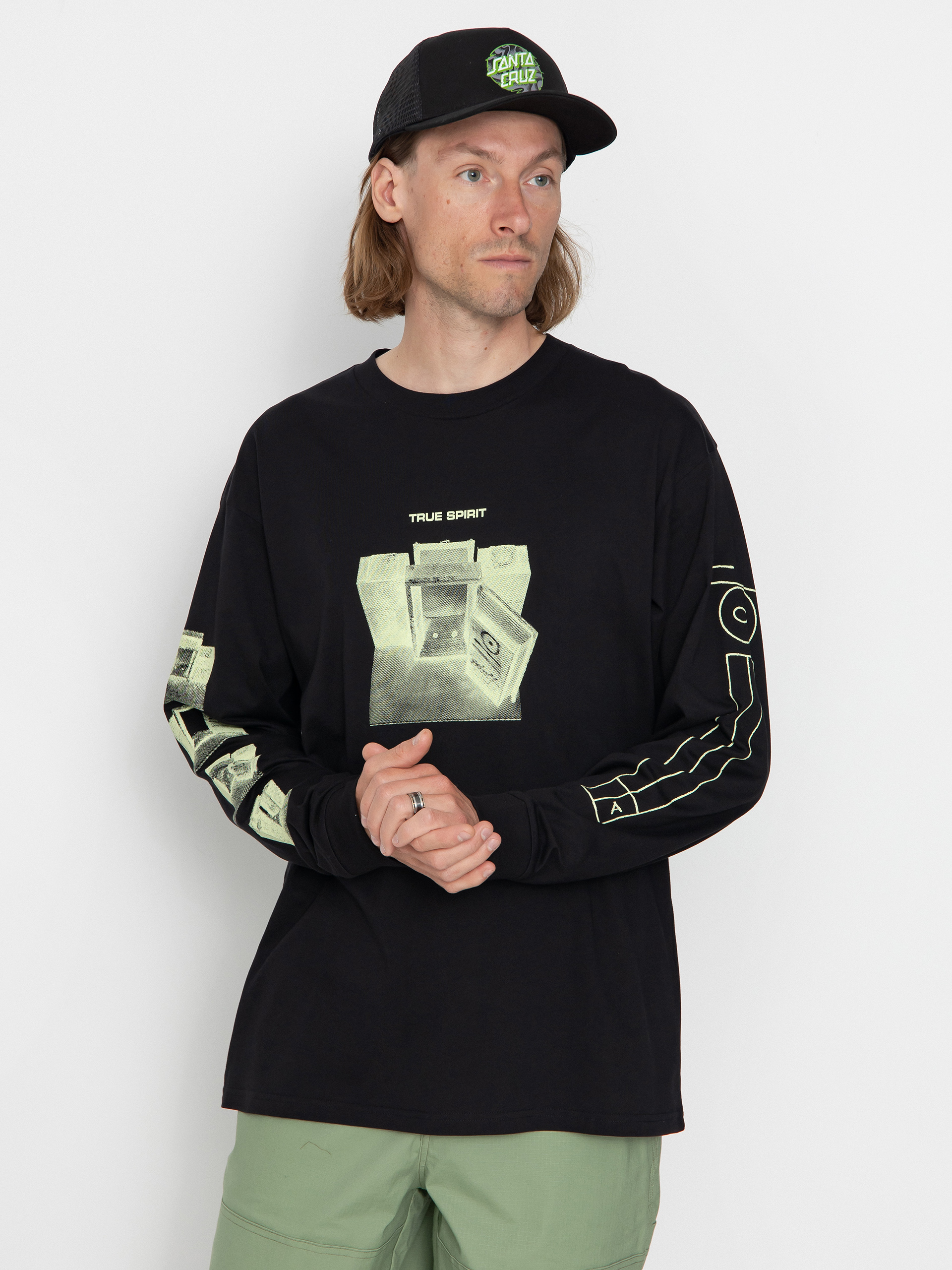 Carhartt WIP X TRESOR True Spirit Longsleeve (black/glow green)