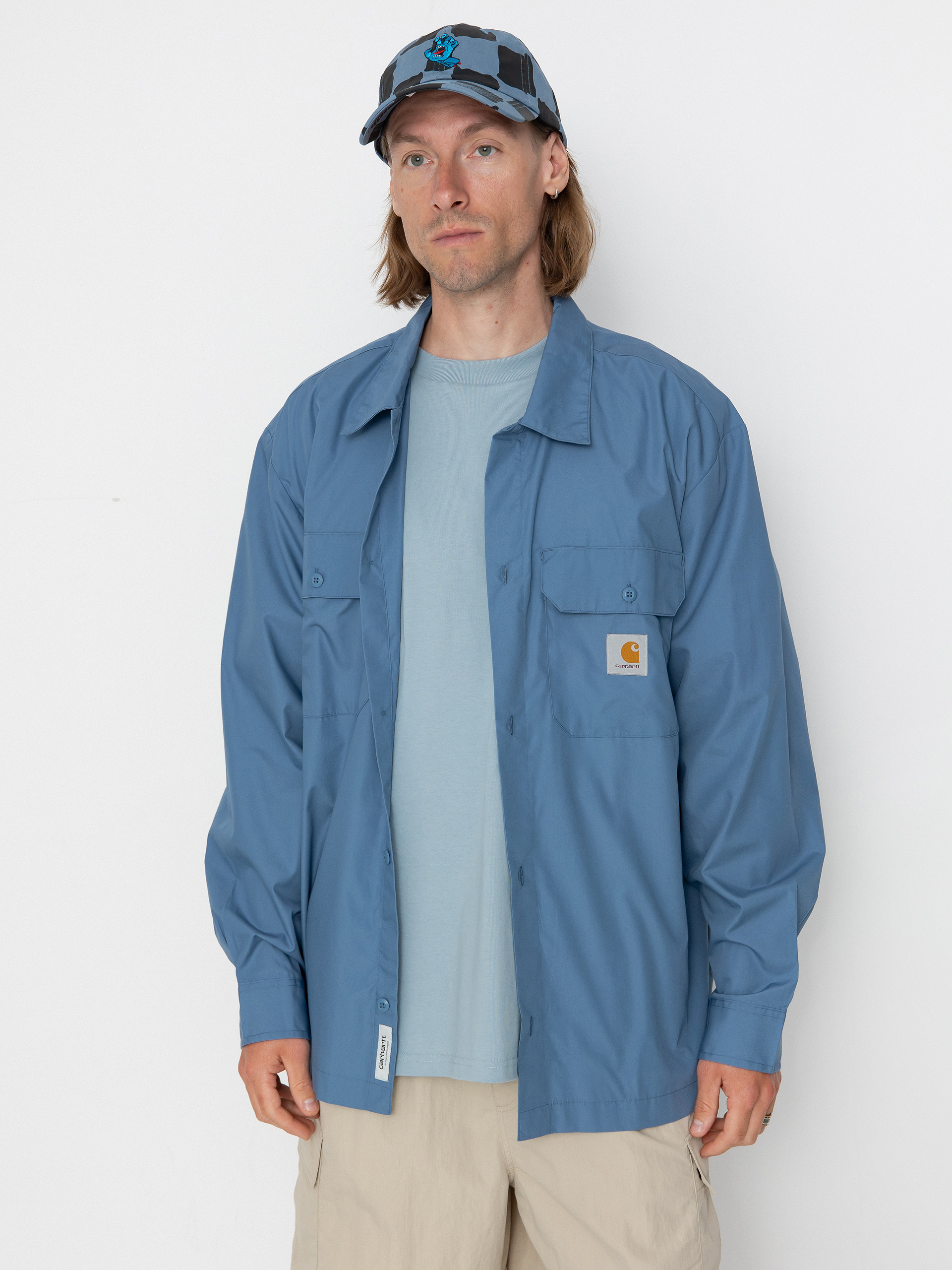 Carhartt WIP ライトブルー ゲームシャツ Carhartt（カーハート） シャツ 「Carhartt WIP」S/S MIKA SHIRT