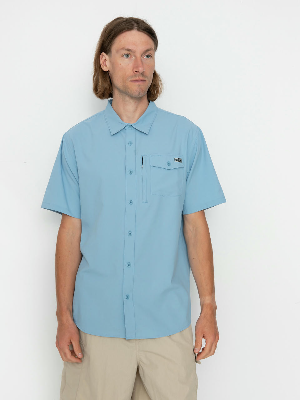 Salty Crew Shirt Offshore Tech (marine blue)