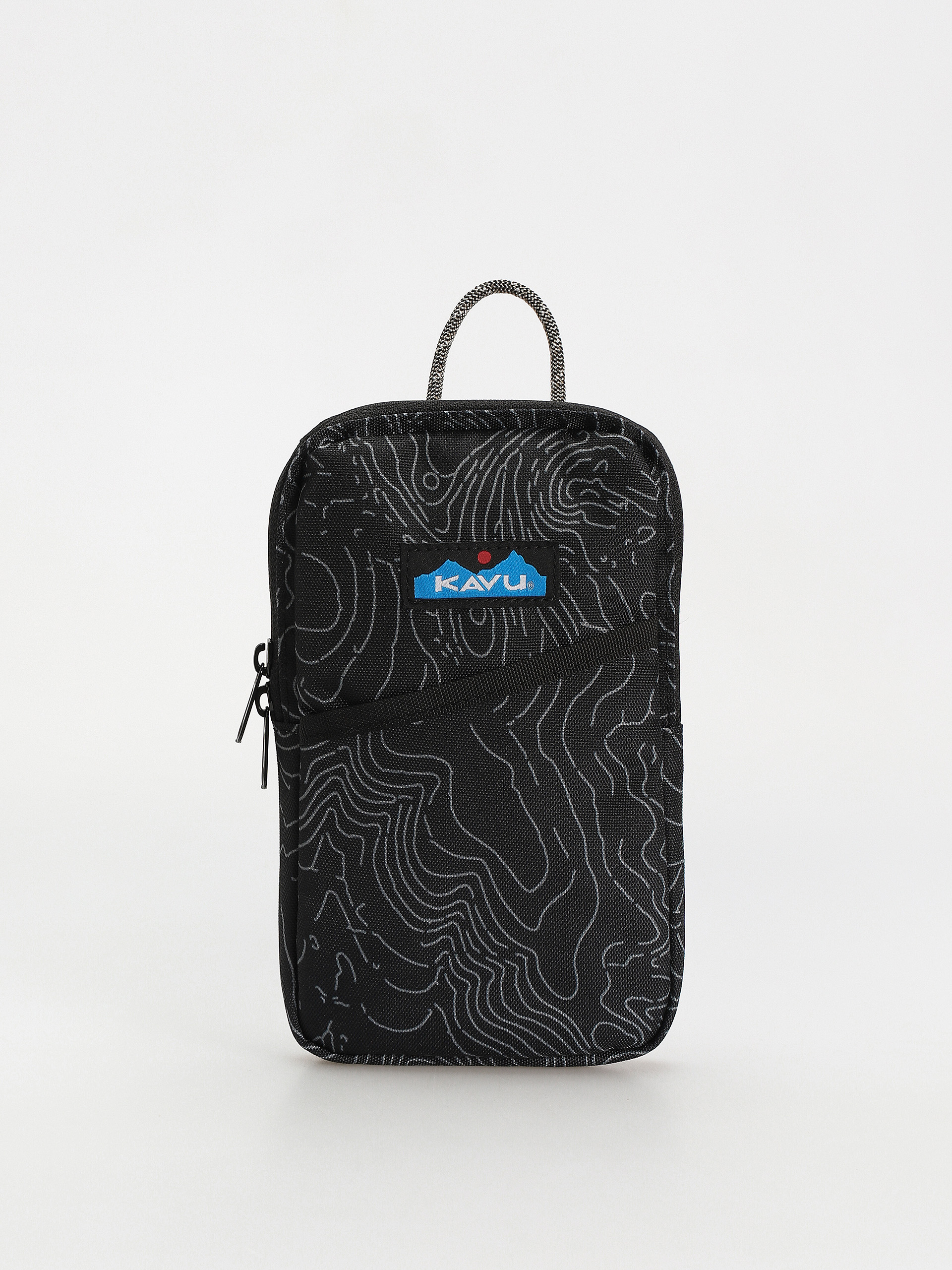 Kavu Geldbörse Essential Case (black topo)