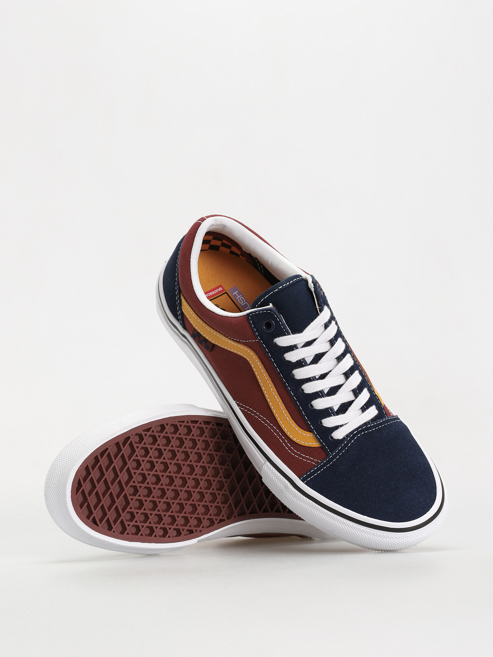 Blue and burgundy vans online