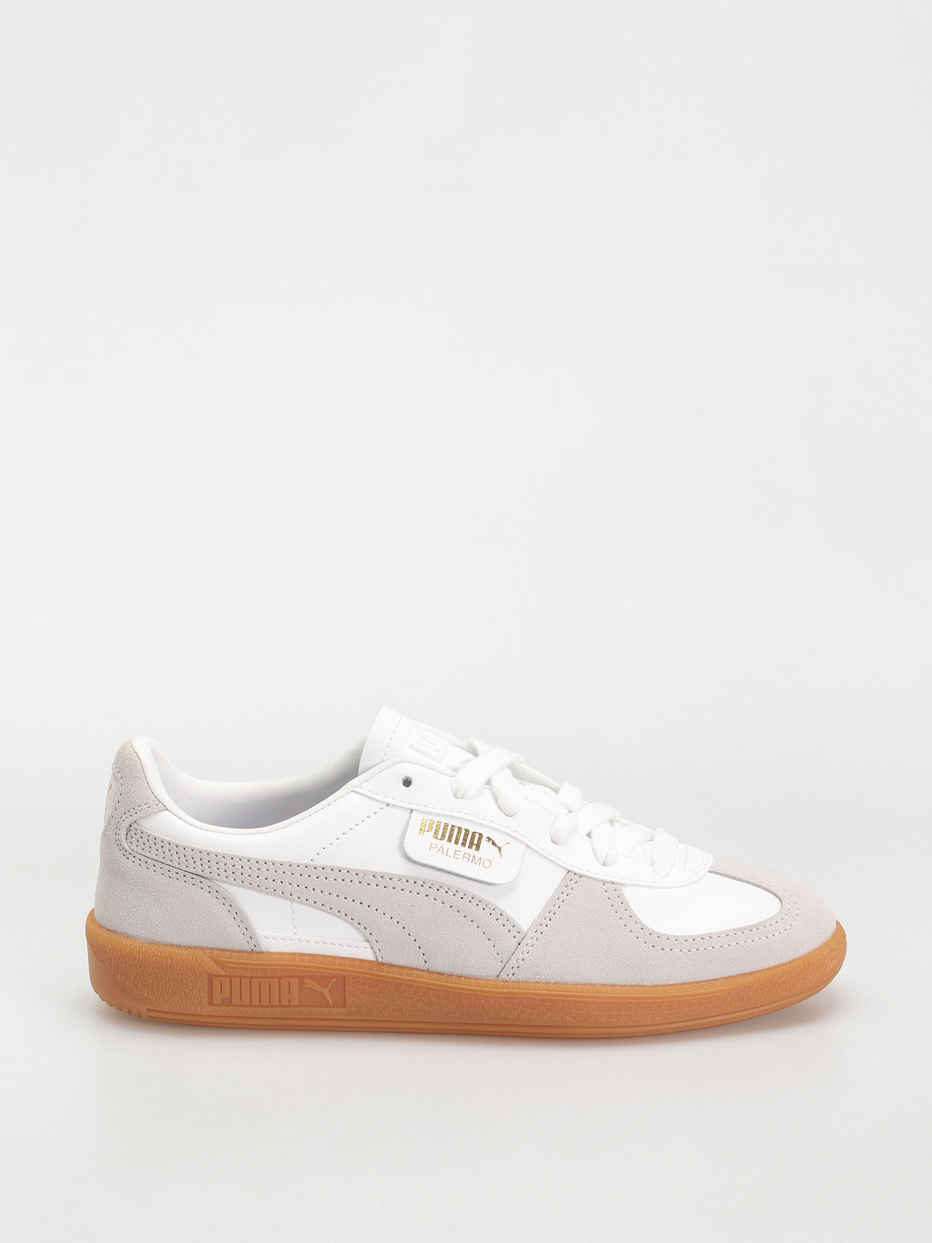 Puma Schuhe Palermo Leather WeiB puma white glacial gray gum