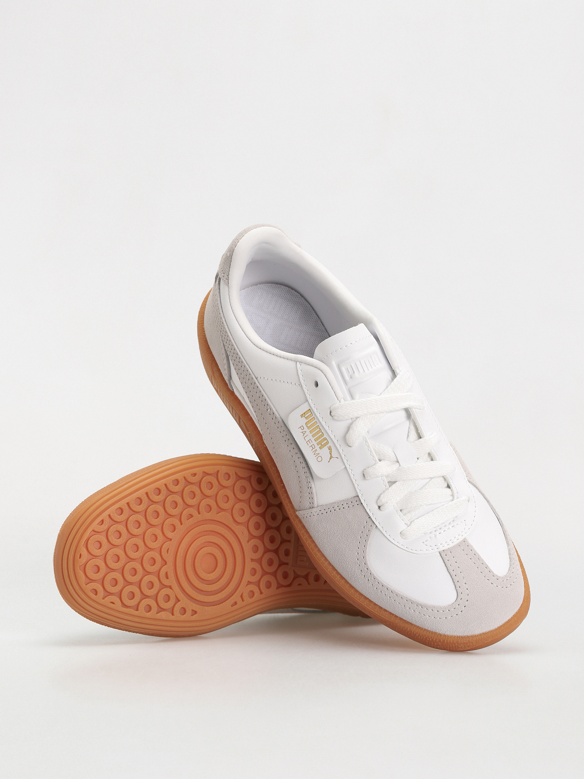 Puma Schuhe Palermo Leather (puma white glacial gray gum)