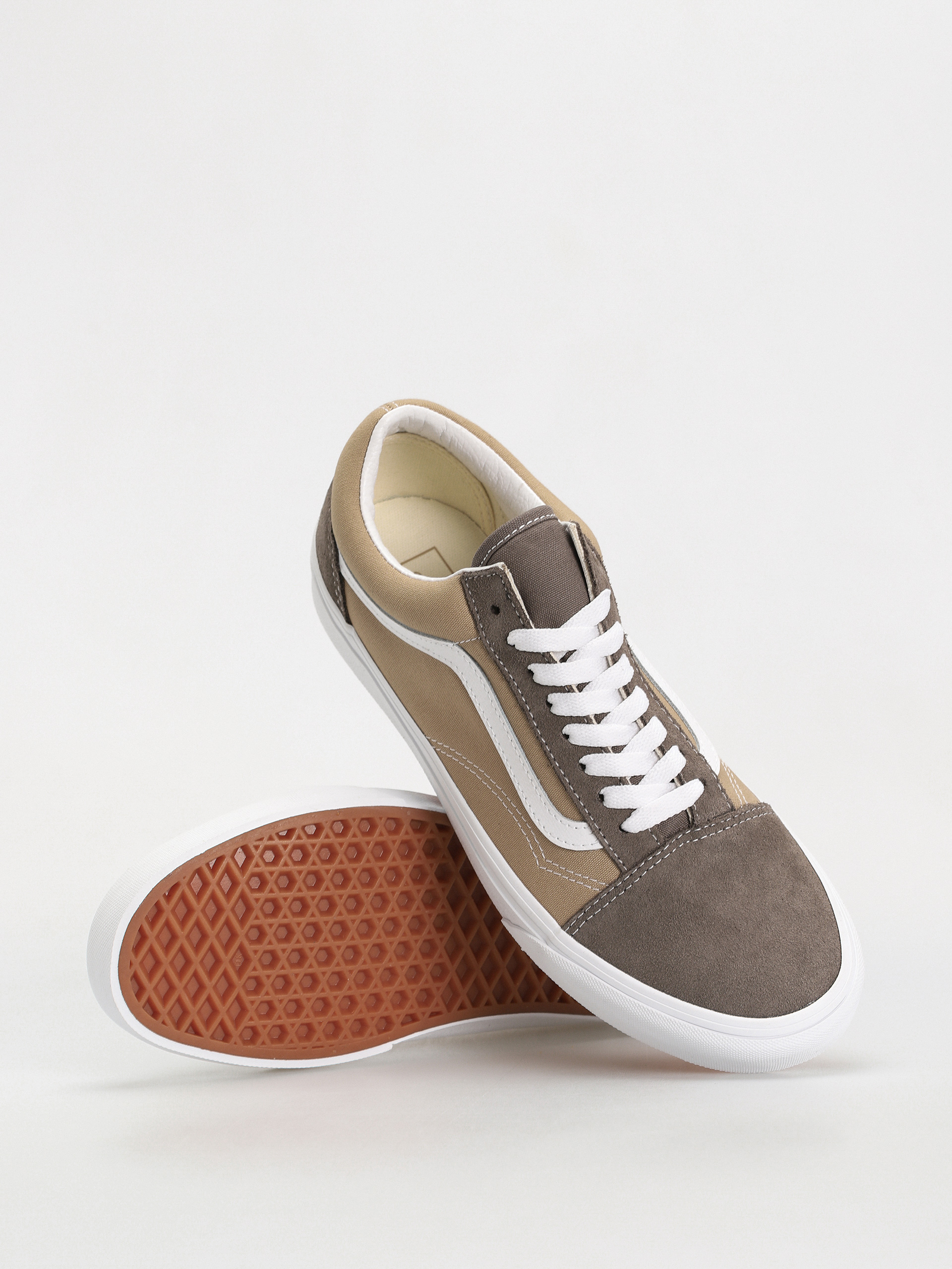 Vans Schuhe Old Skool (canvas/suede block brown)