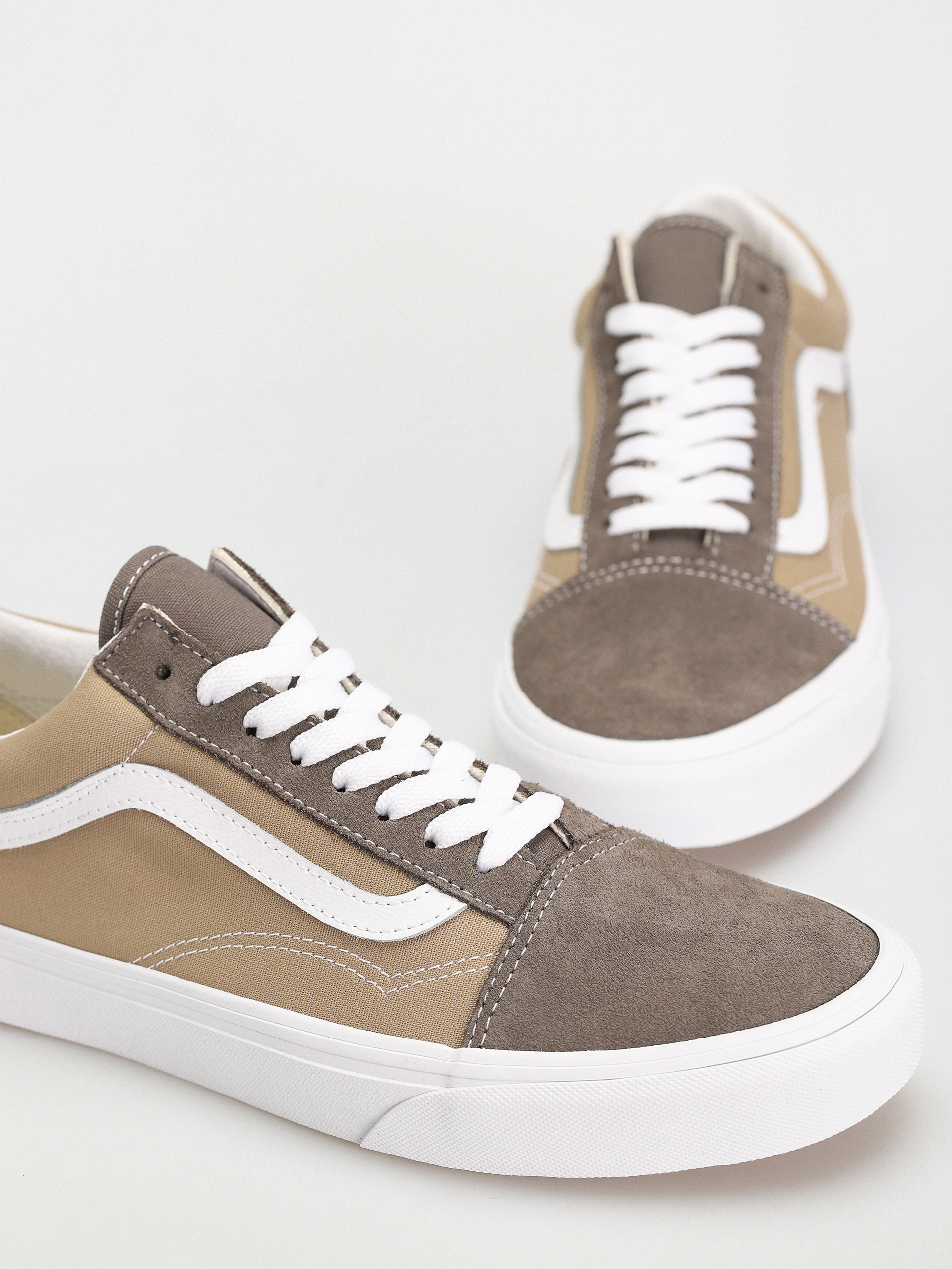 Vans Schuhe Old Skool (canvas/suede block brown)
