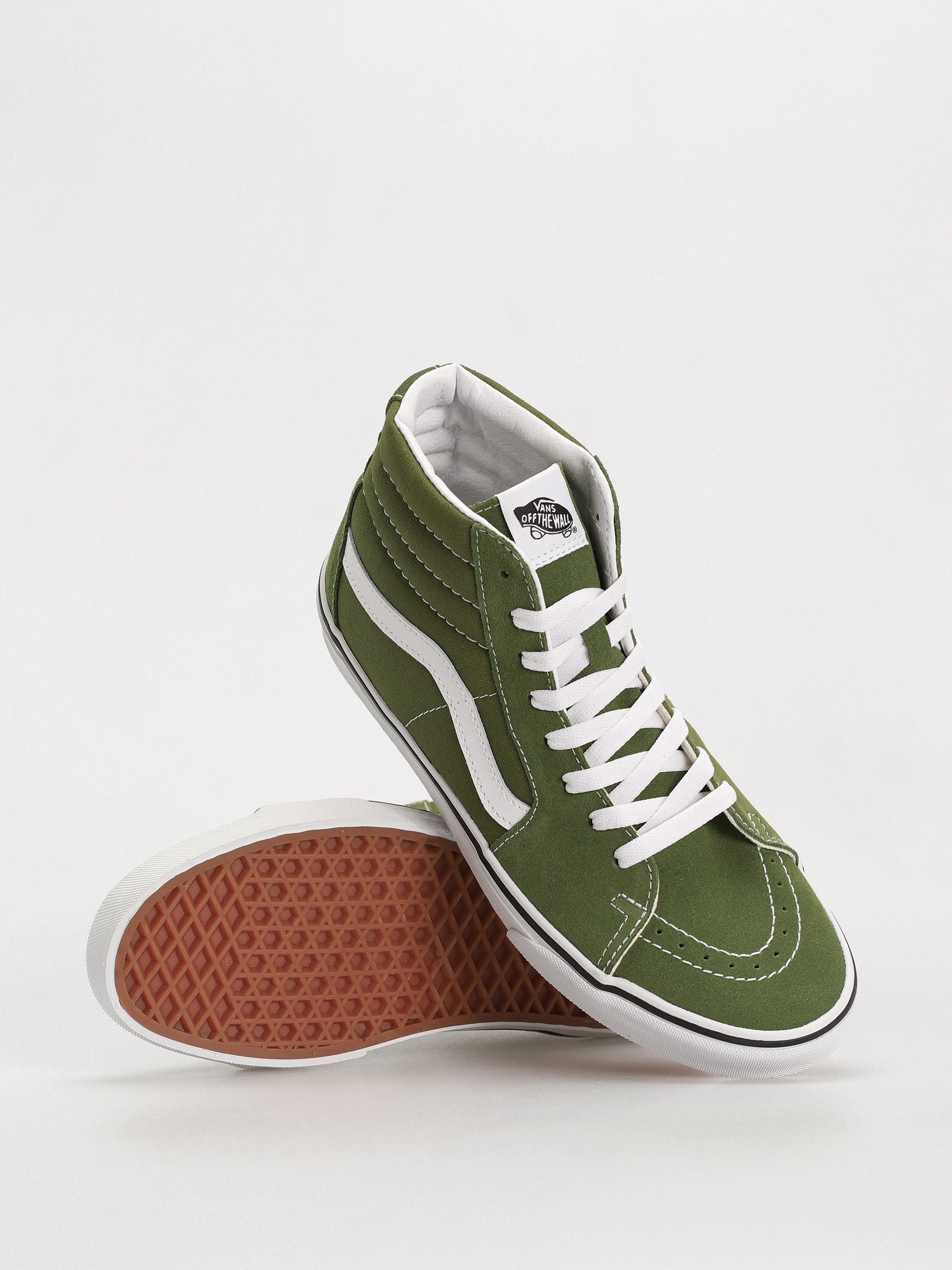 Vans Shoes Sk8 Hi green color theory pesto