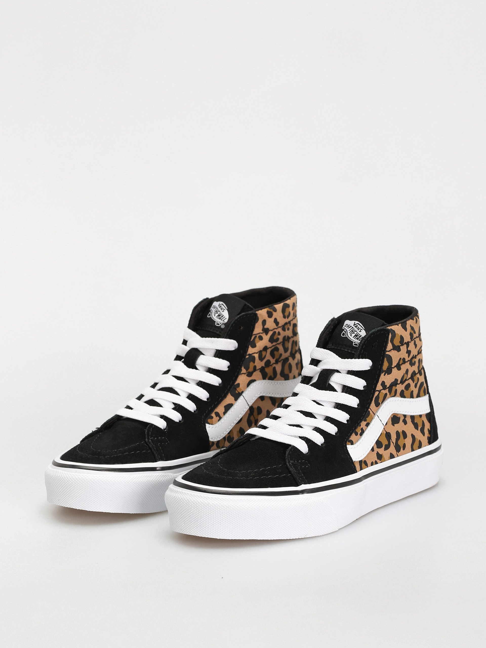 Vans Sk8 Hi Tapered Shoes - brown, black (animalier black)