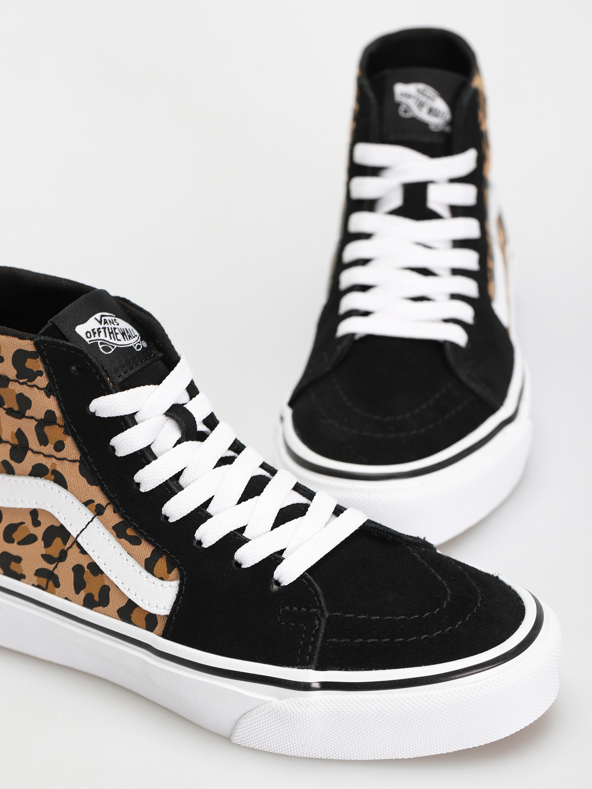Vans Sk8 Hi Tapered Shoes (animalier black)