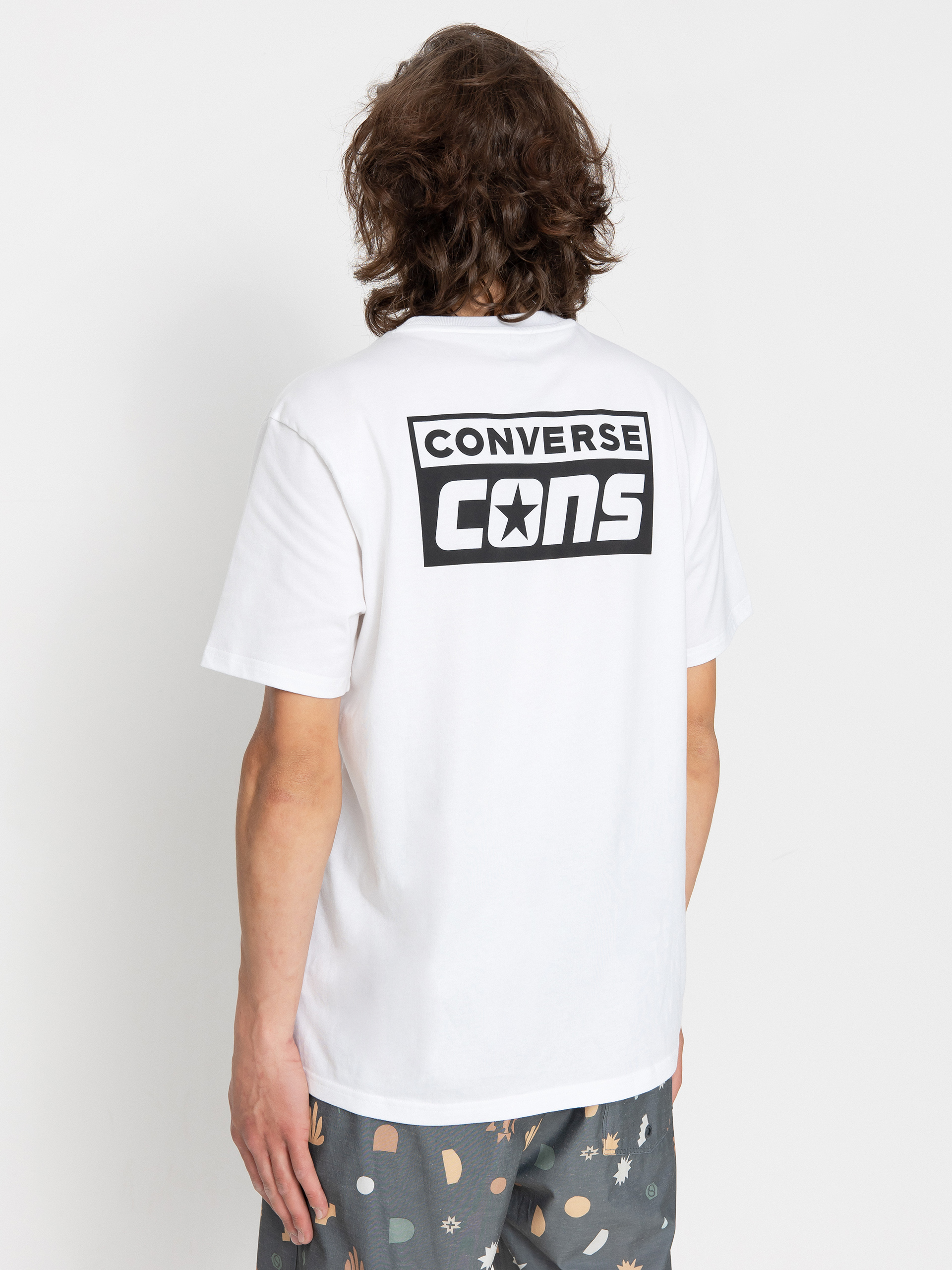 Black and white converse shirt on sale