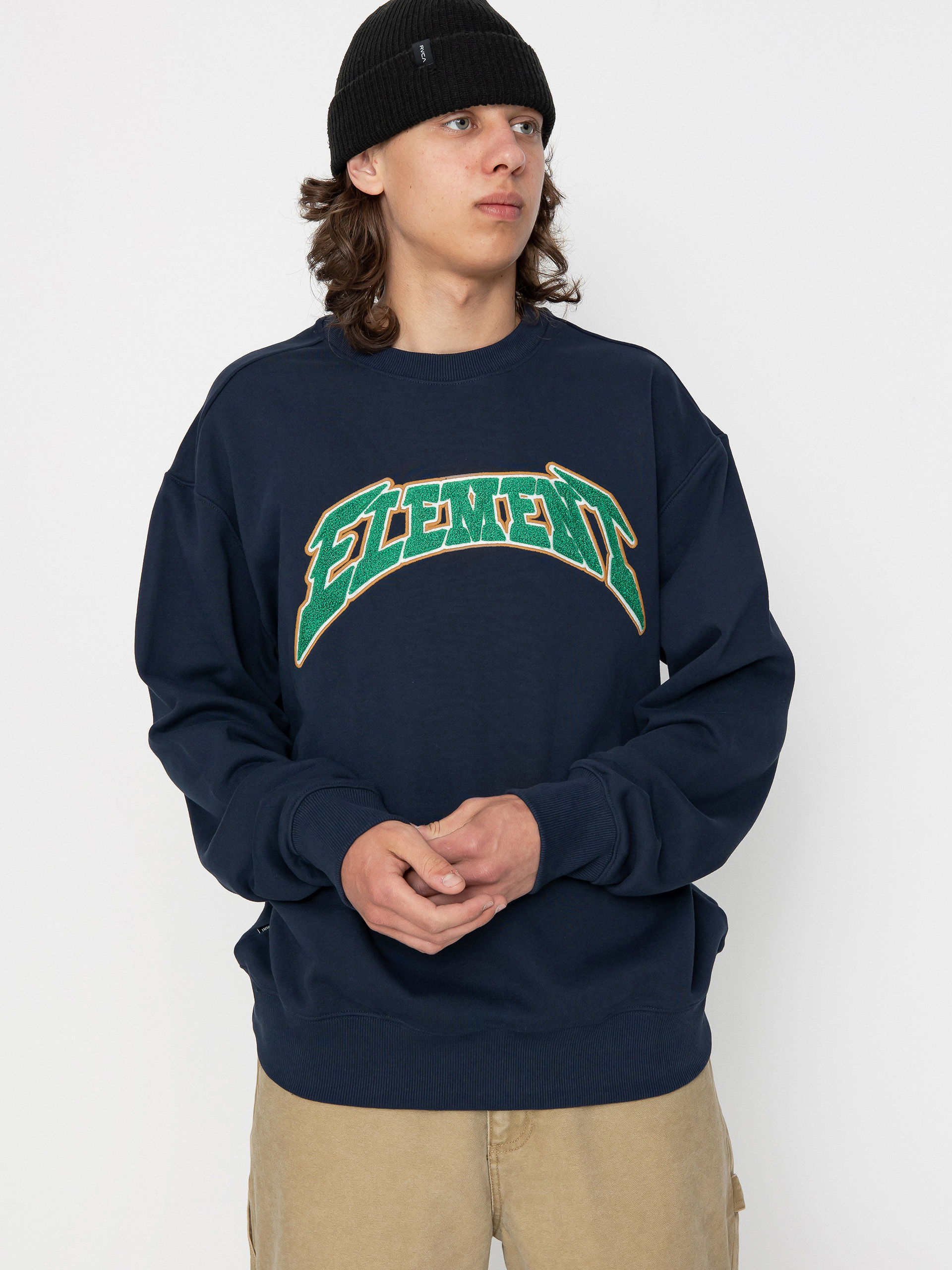 Element Flash Logo Crew Sweatshirt (eclipse navy)