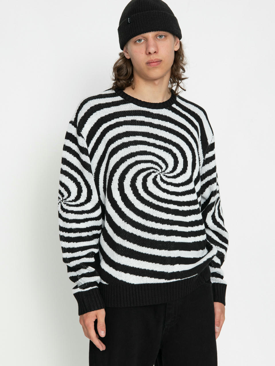 RVCA Spiral Crew Knit Sweatshirt (cloud)