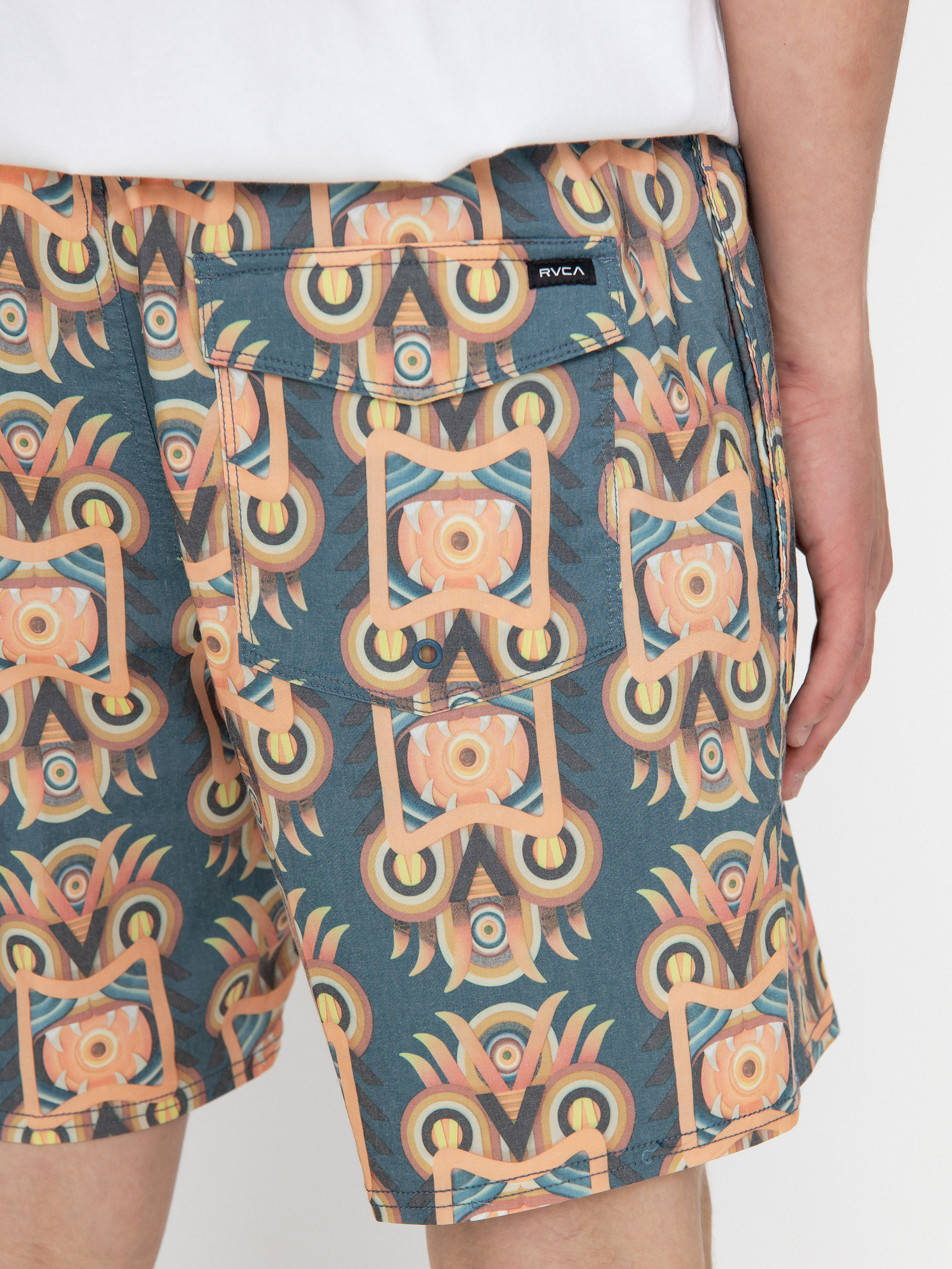 RVCA Redondo Elastic Boardshorts (cool blue)