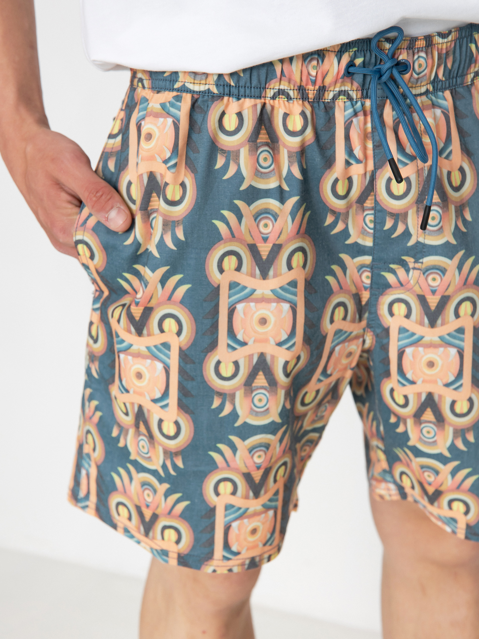 RVCA Redondo Elastic Boardshorts (cool blue)