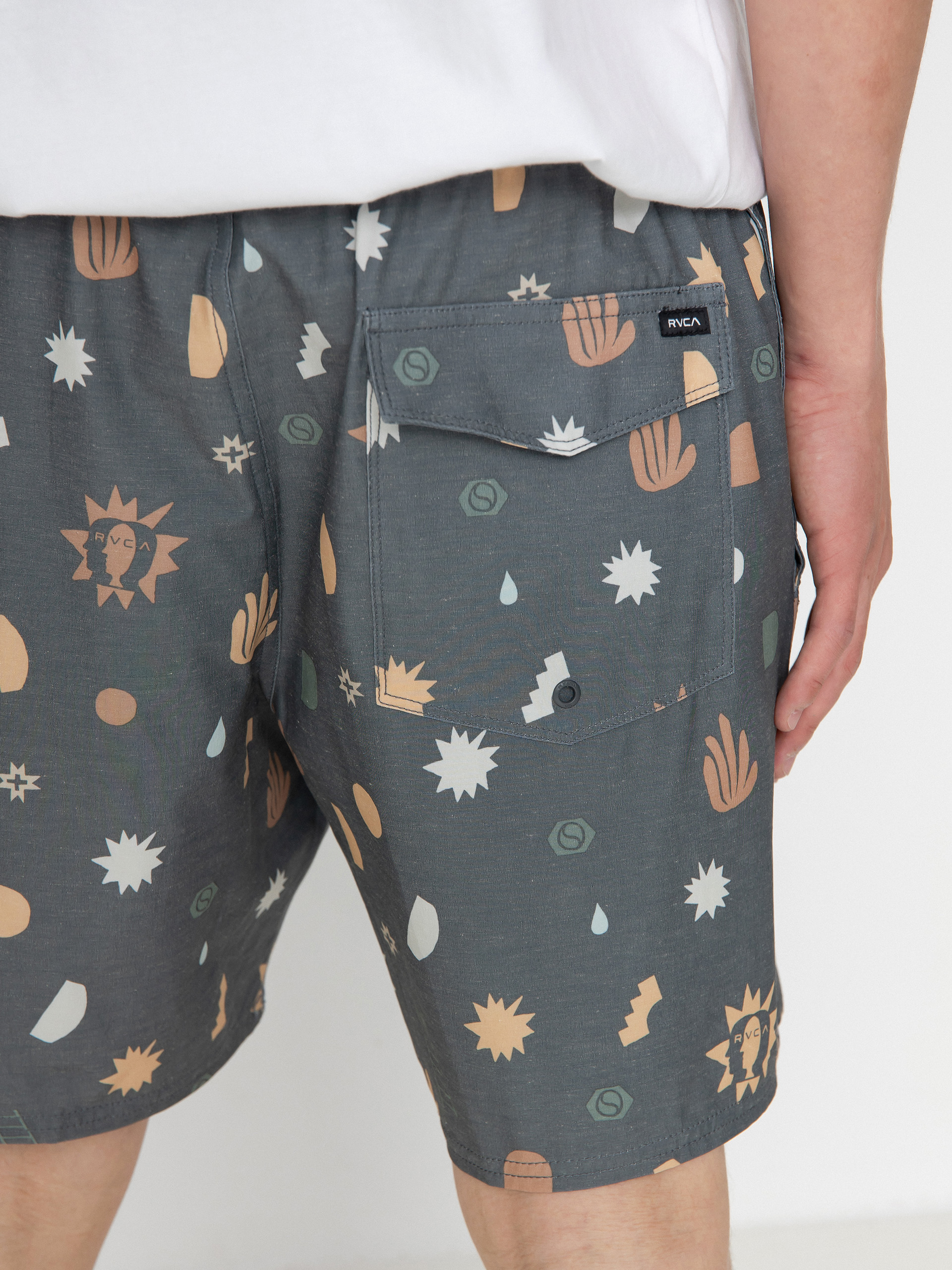 RVCA Atlas Elastic Boardshorts (pirate black)