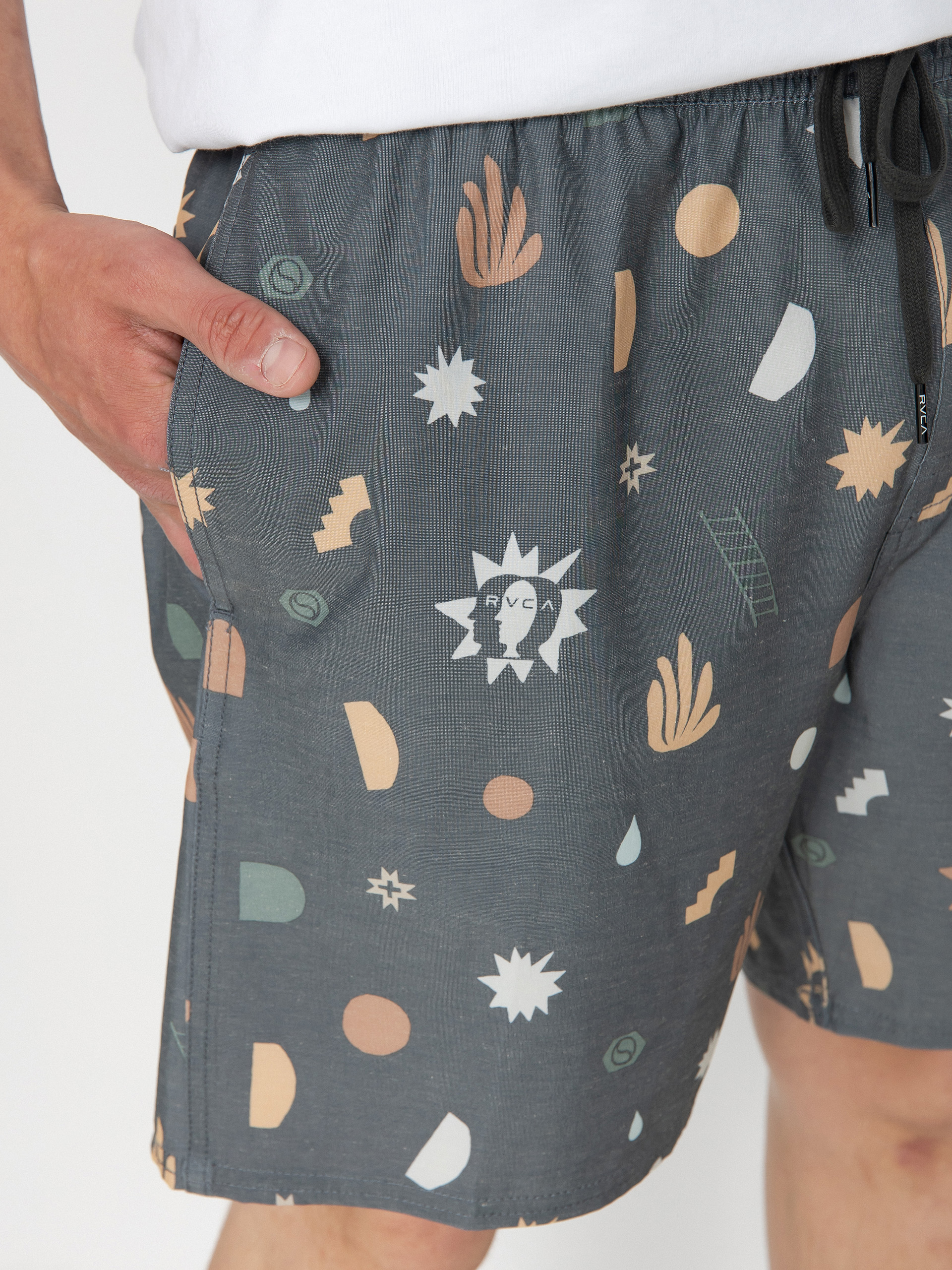 RVCA Atlas Elastic Boardshorts (pirate black)