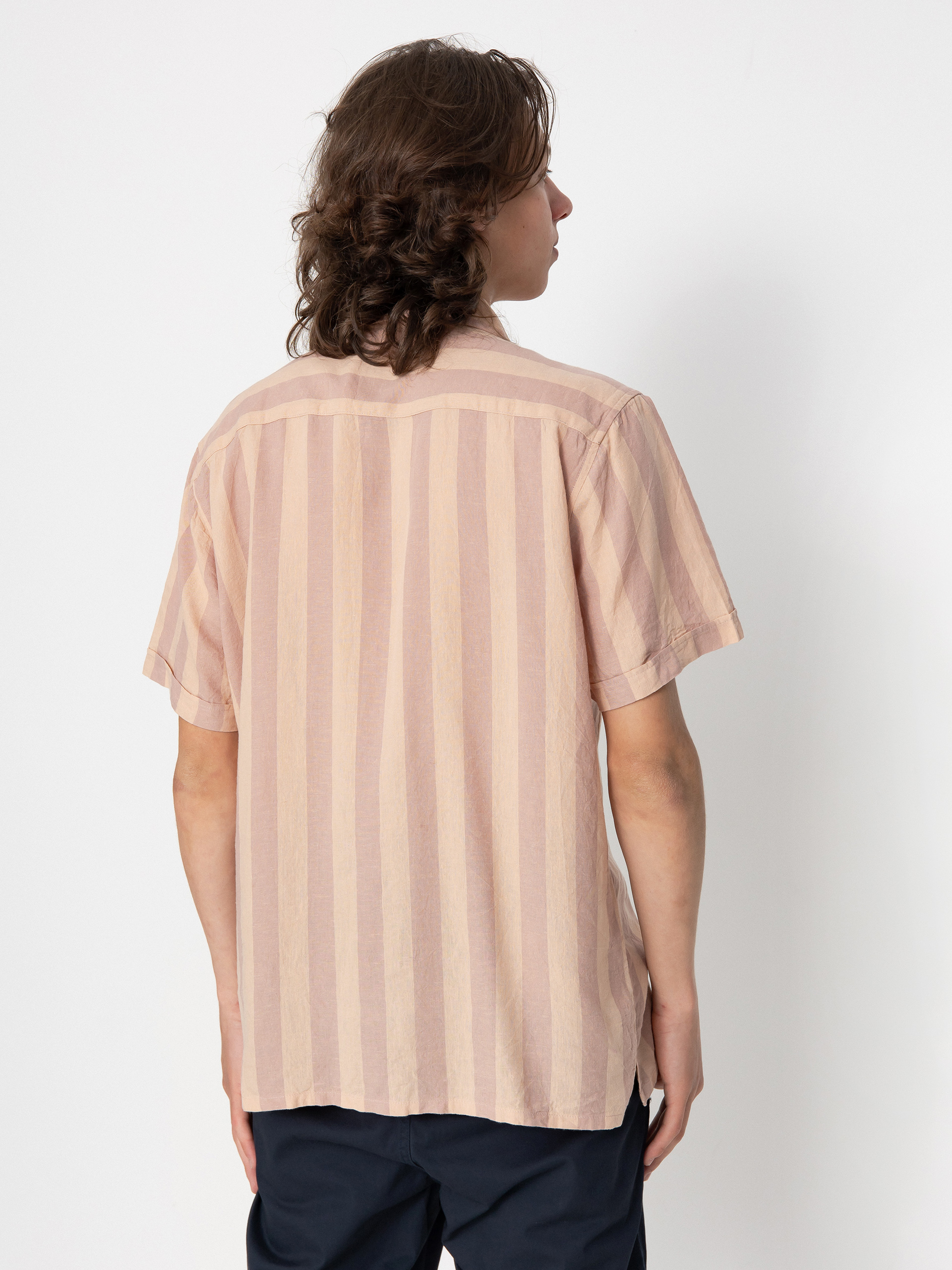 RVCA Love Stripe Hemd (palomino grey)