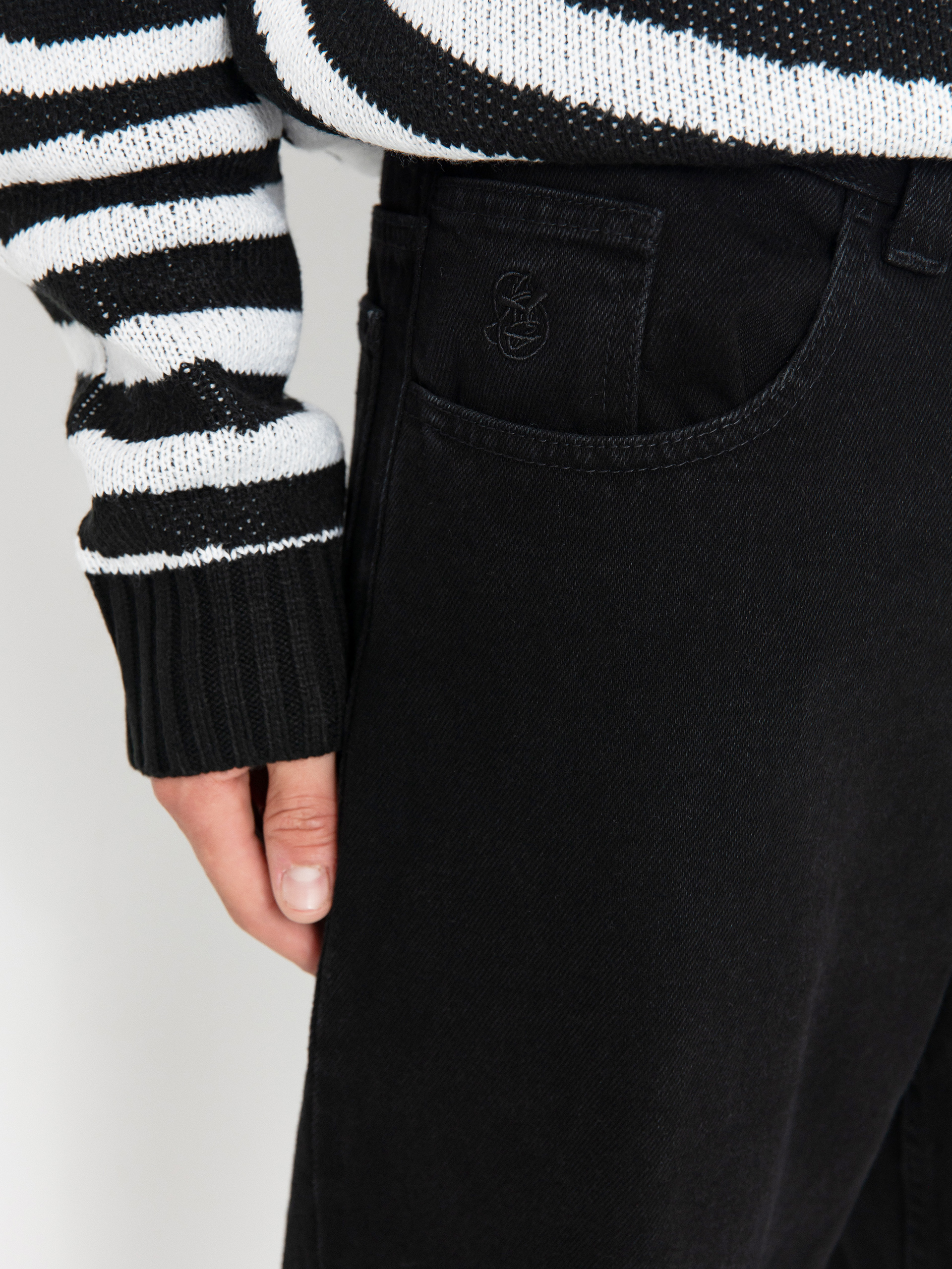 Polar Skate 93! Denim Hose (pitch black)