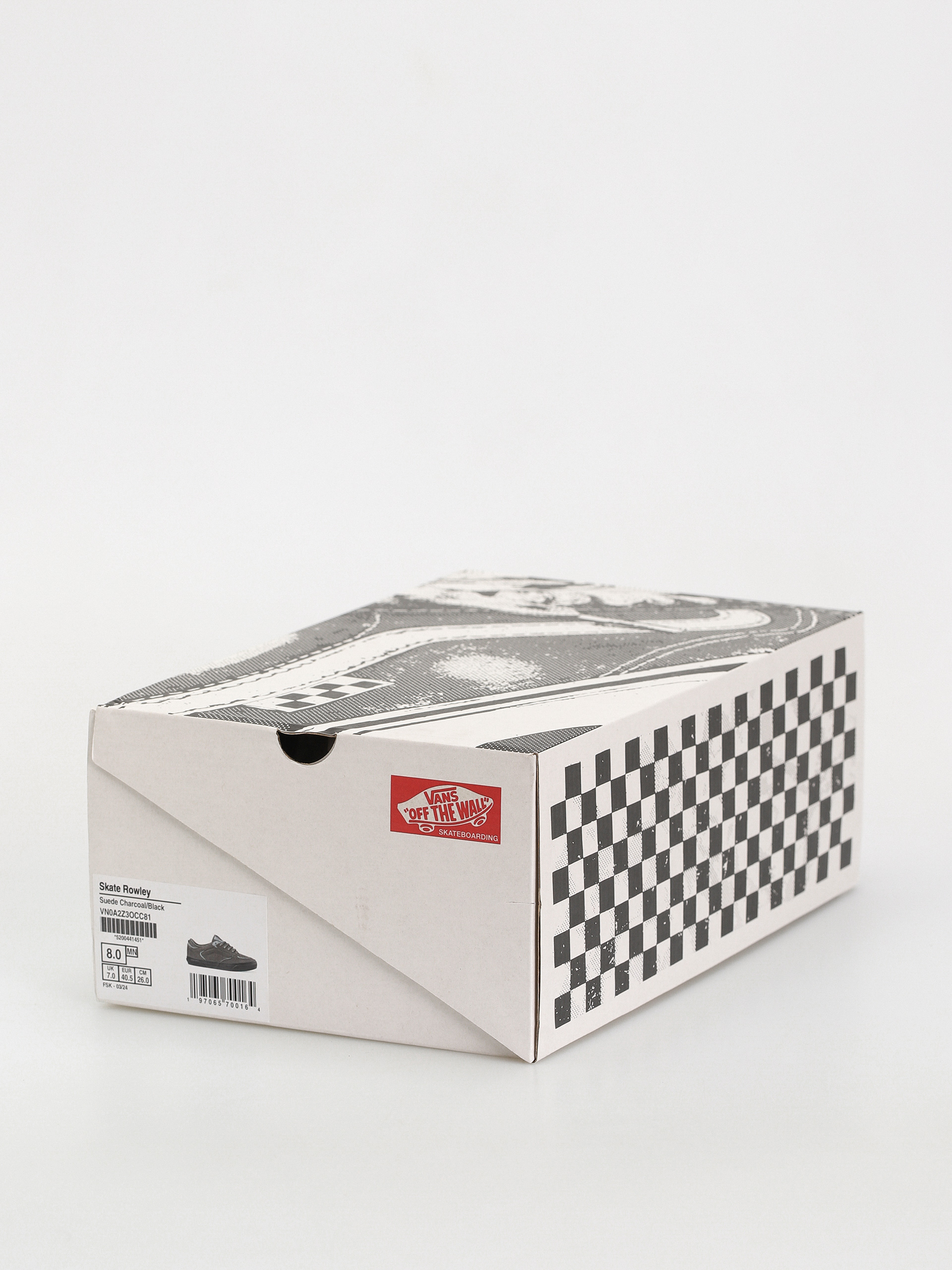 Vans Skate Rowley Shoes (suede charcoal/black)
