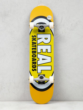 Real Classic Oval Skateboard (orange/yellow/white)