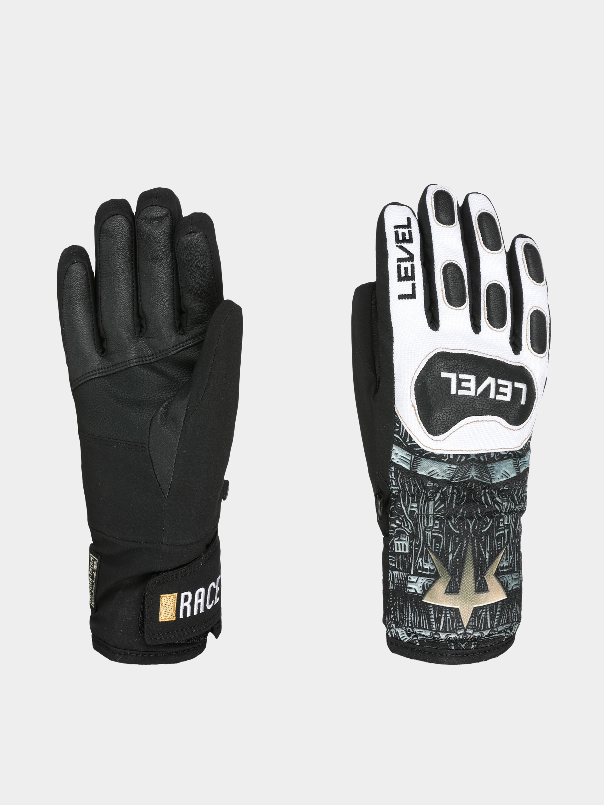 Level Race Jr JR Gloves (pk white)