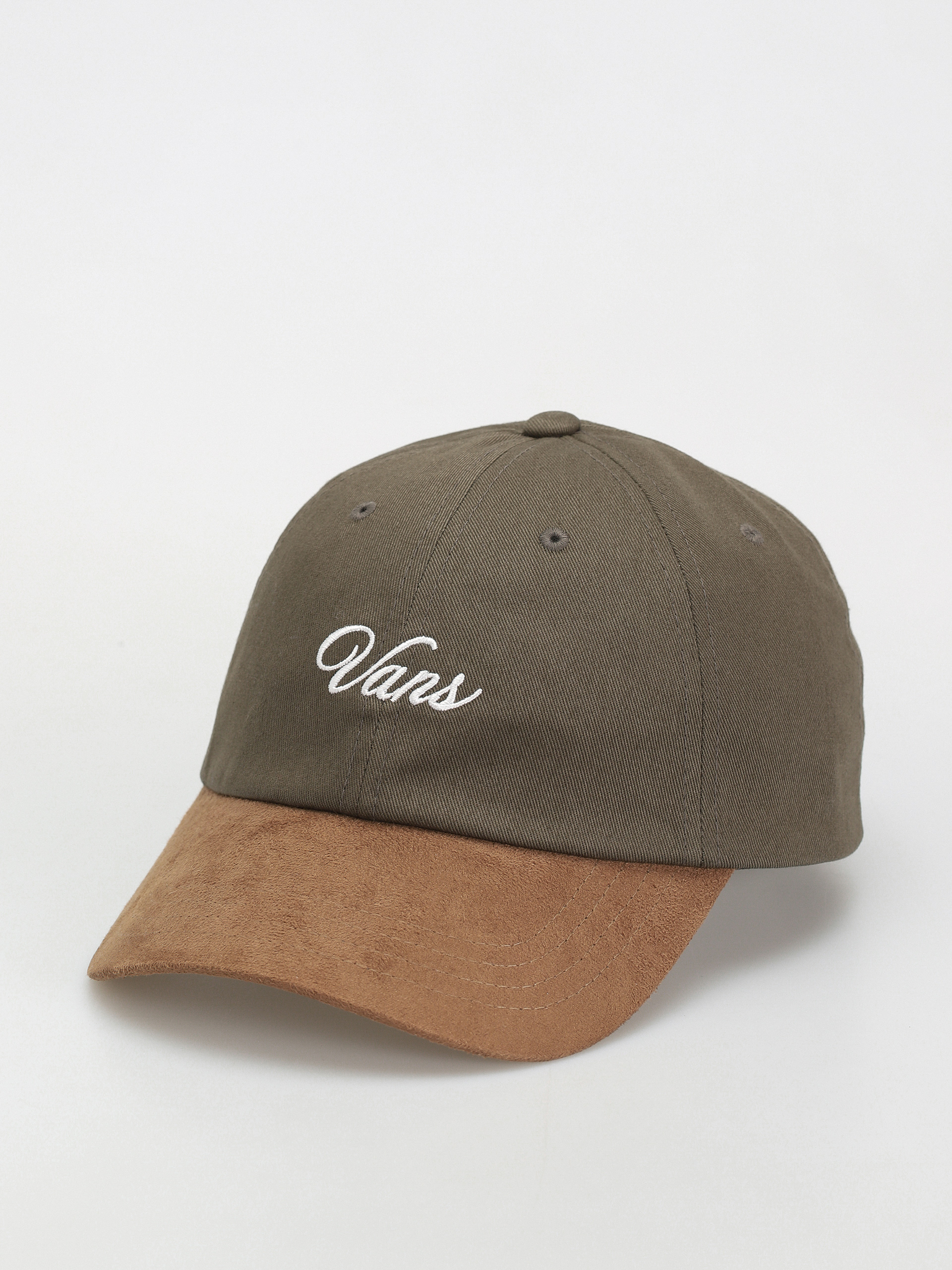 Vans Script Curved Bill Jockey Cap (loden green)