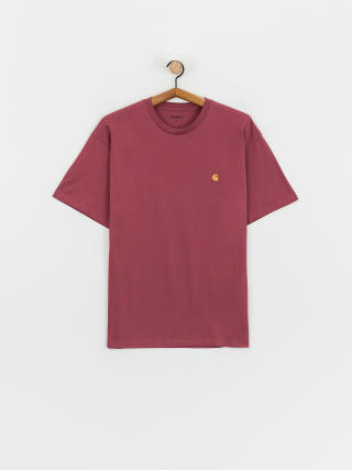 Carhartt WIP Chase T-Shirt (dusty fuchsia/gold)