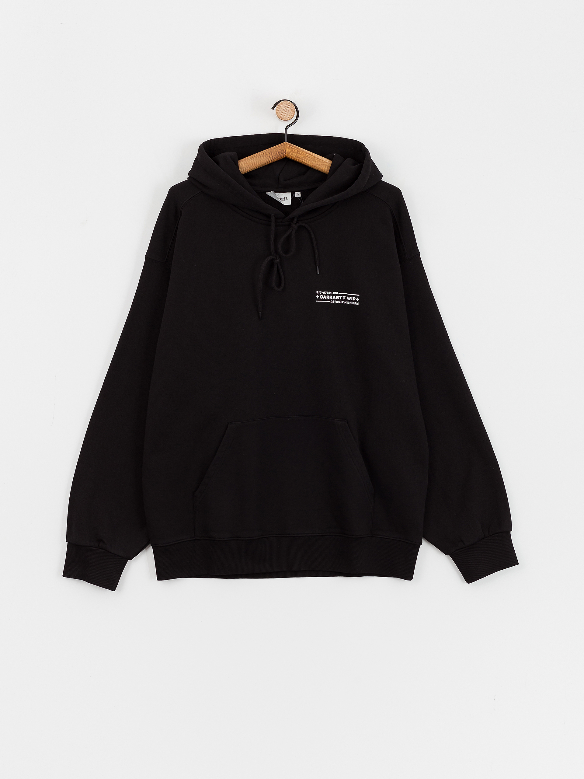 Carhartt WIP Stamp HD Hoodie - black (black/white)