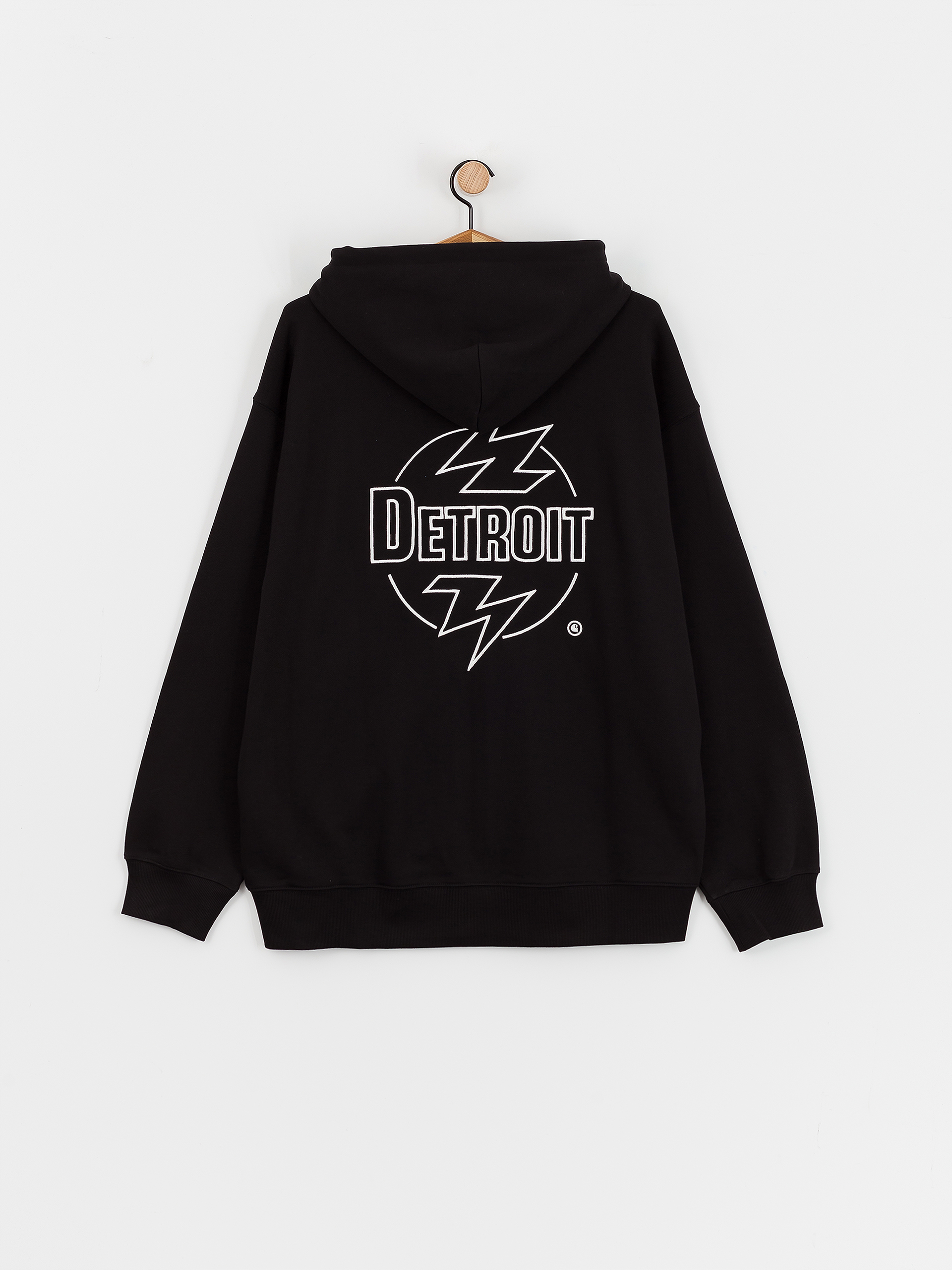 スケートボード CARHARTT WIP Black 3D State Print Hoodie Carhartt WIP Streetwear vintage Black Hoodie state flag