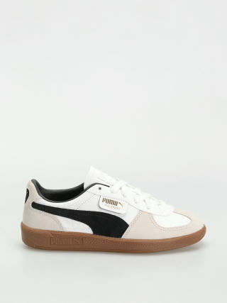 Puma Palermo Leather Shoes (puma white vapor gray gum)