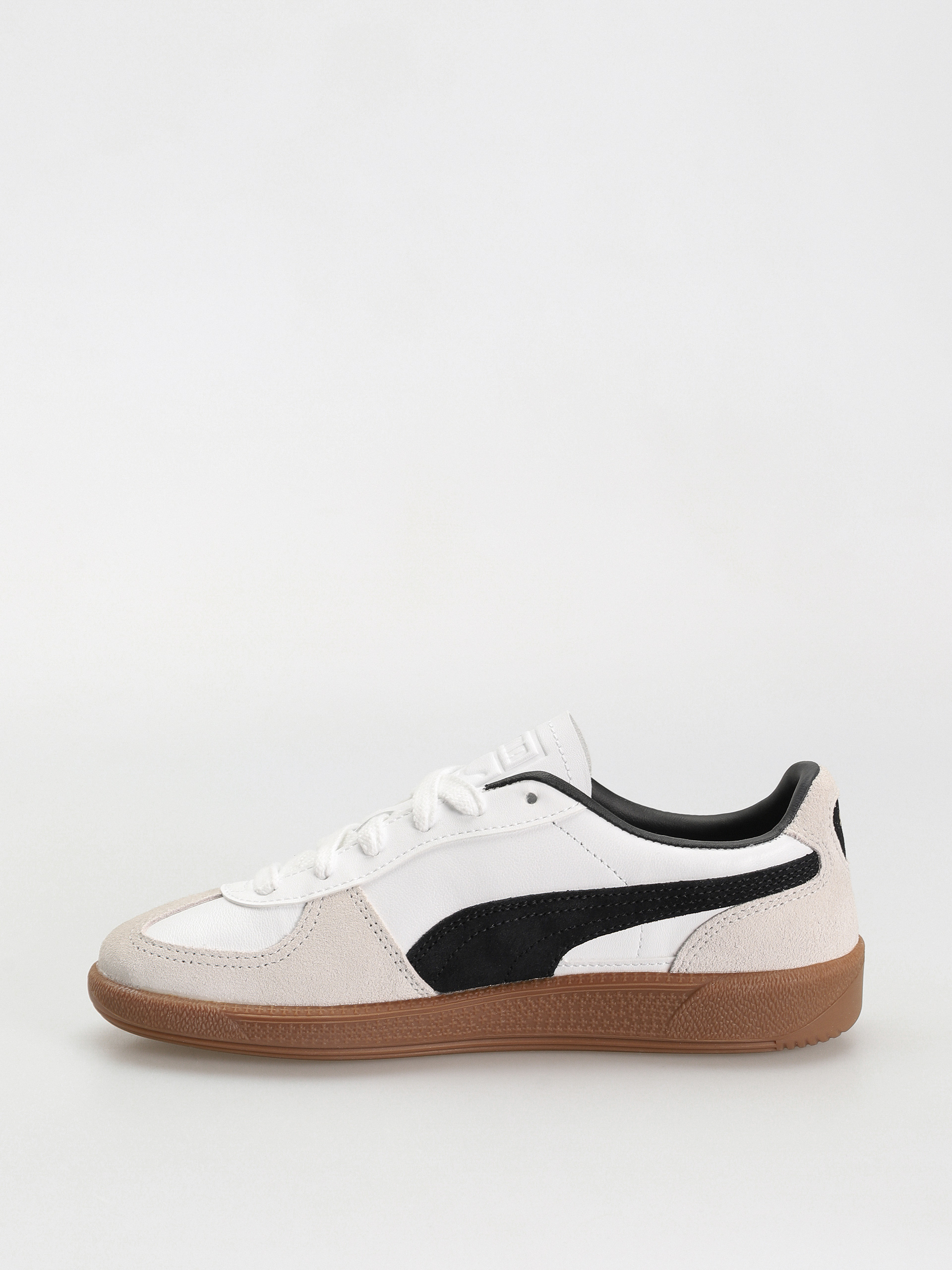 Puma Palermo Leather Shoes (puma white vapor gray gum)