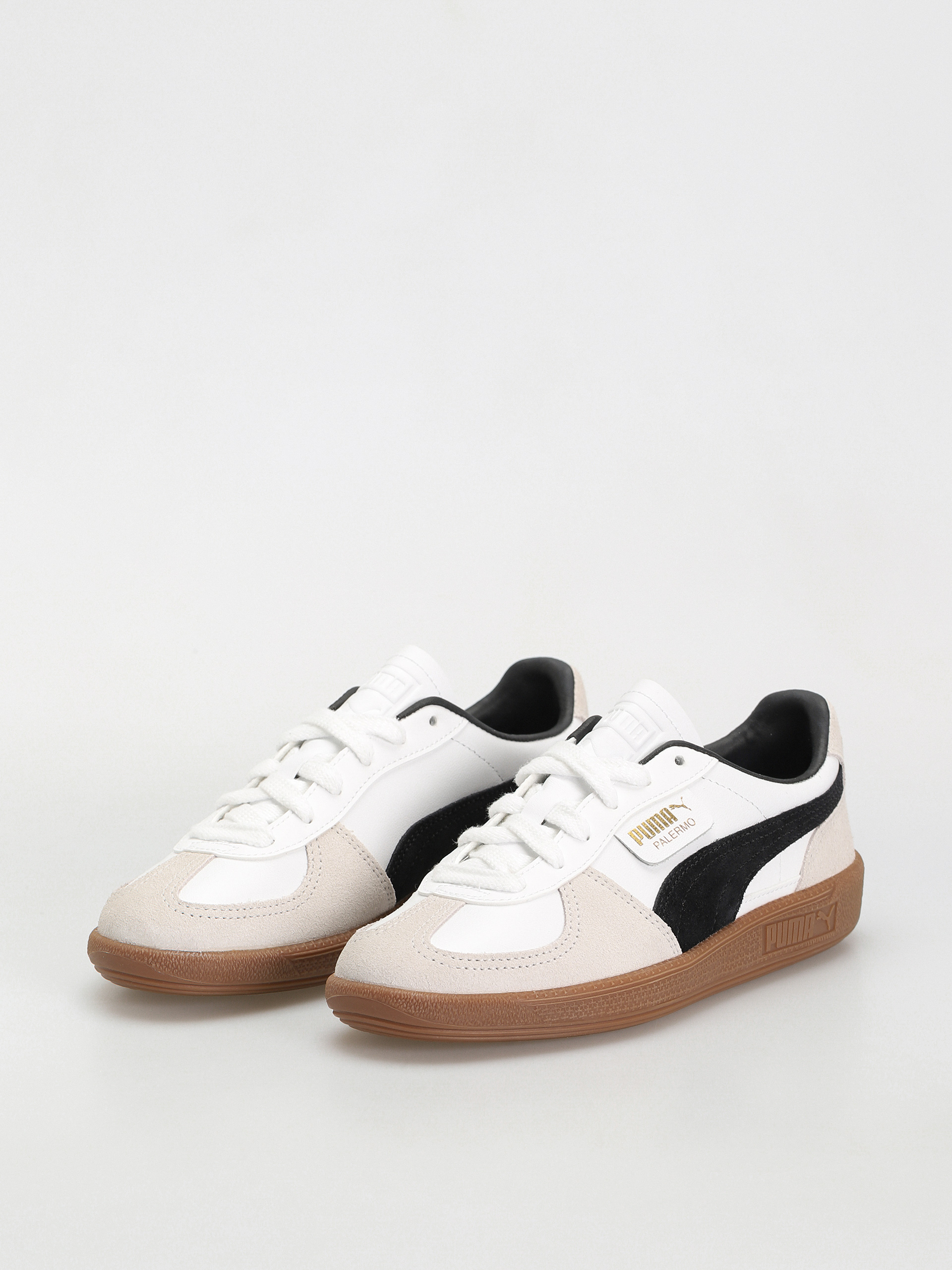 Puma Palermo Leather Schuhe (puma white vapor gray gum)