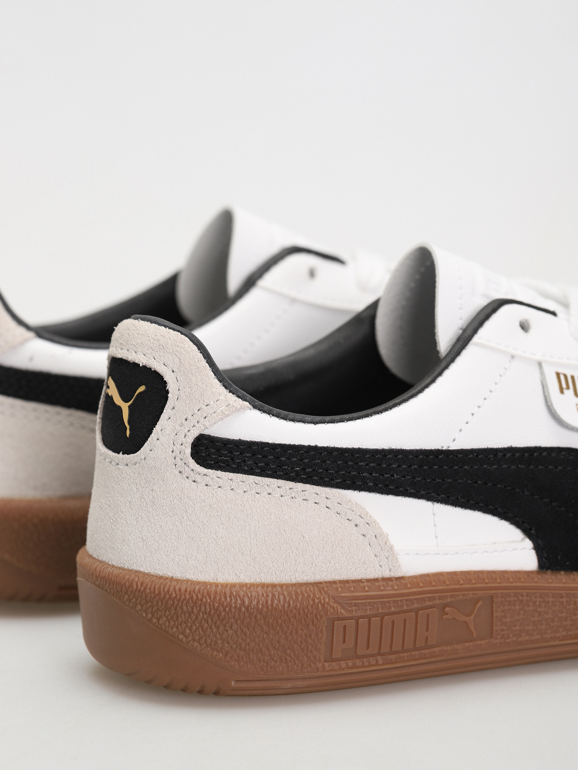 Puma Palermo Leather Schuhe (puma white vapor gray gum)