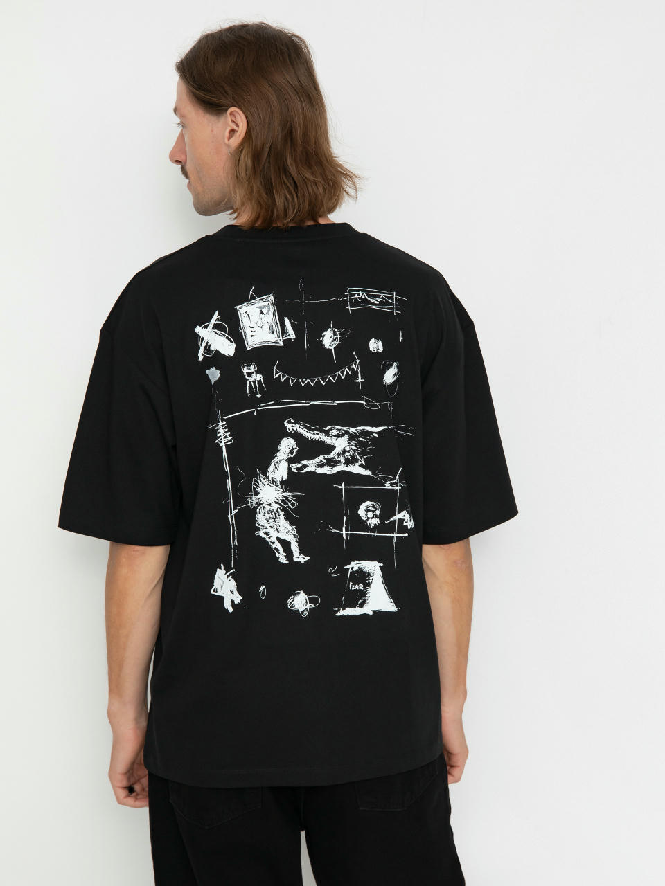 Poetic Collective Fear Sketch T-Shirt (black)