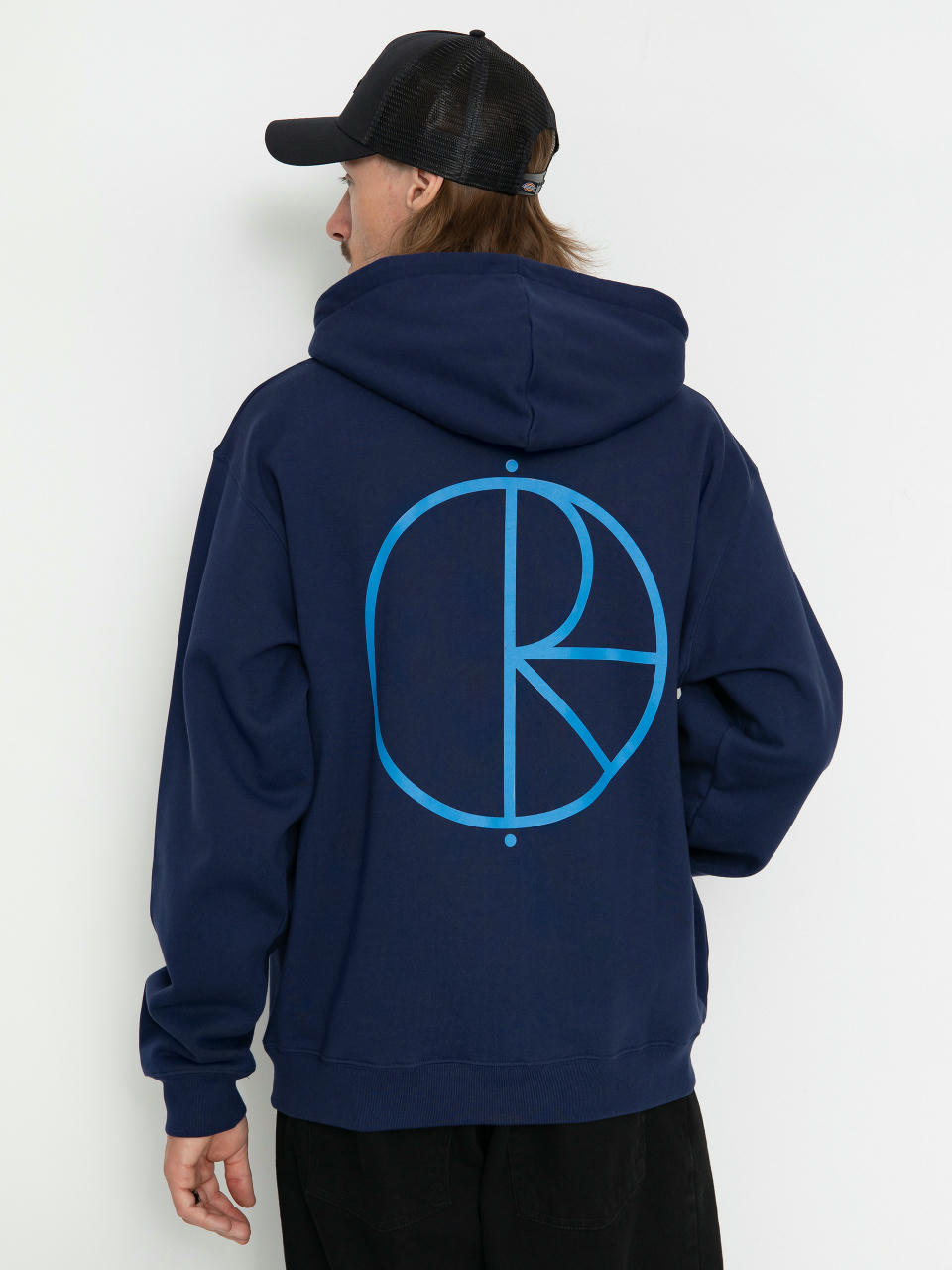 Polar Skate Dave Hoodie Stroke Logo HD Hoodie (dark blue)