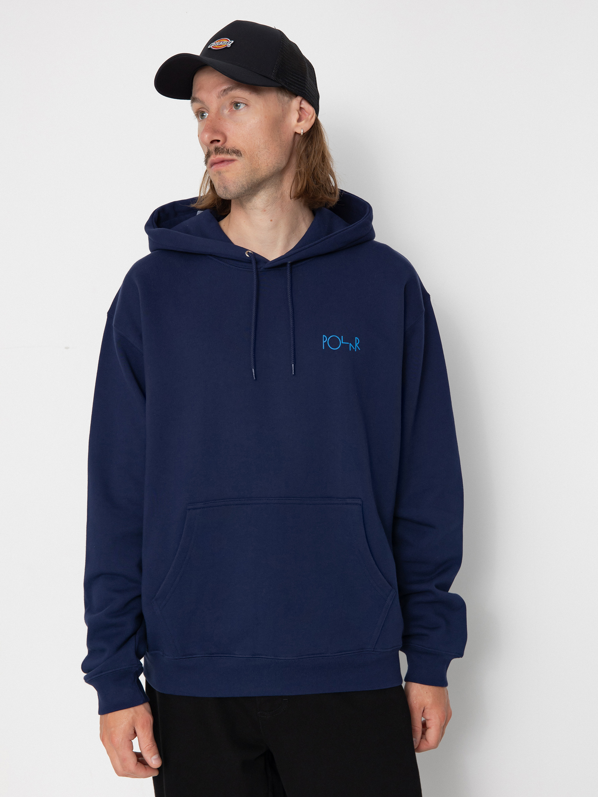 Polar Skate Dave Hoodie Stroke Logo HD Hoodie - blue (dark blue)