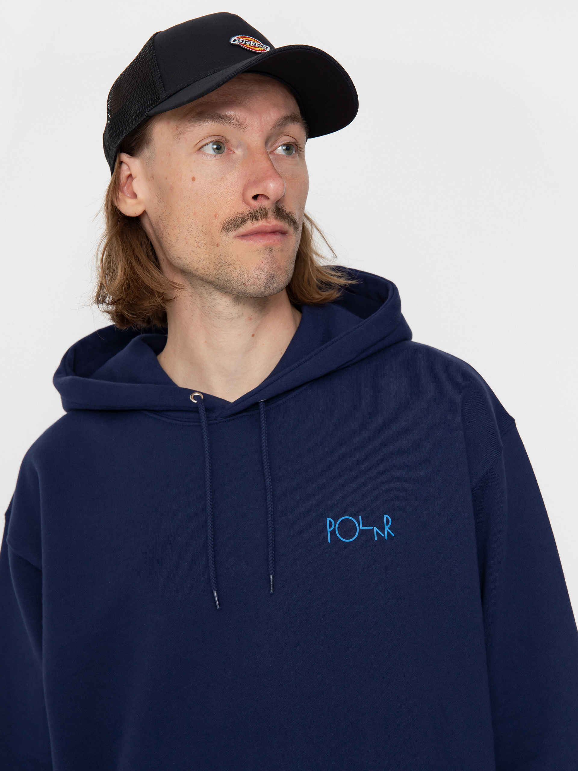 Polar Skate Dave Hoodie Stroke Logo HD Hoodie - blue (dark blue)