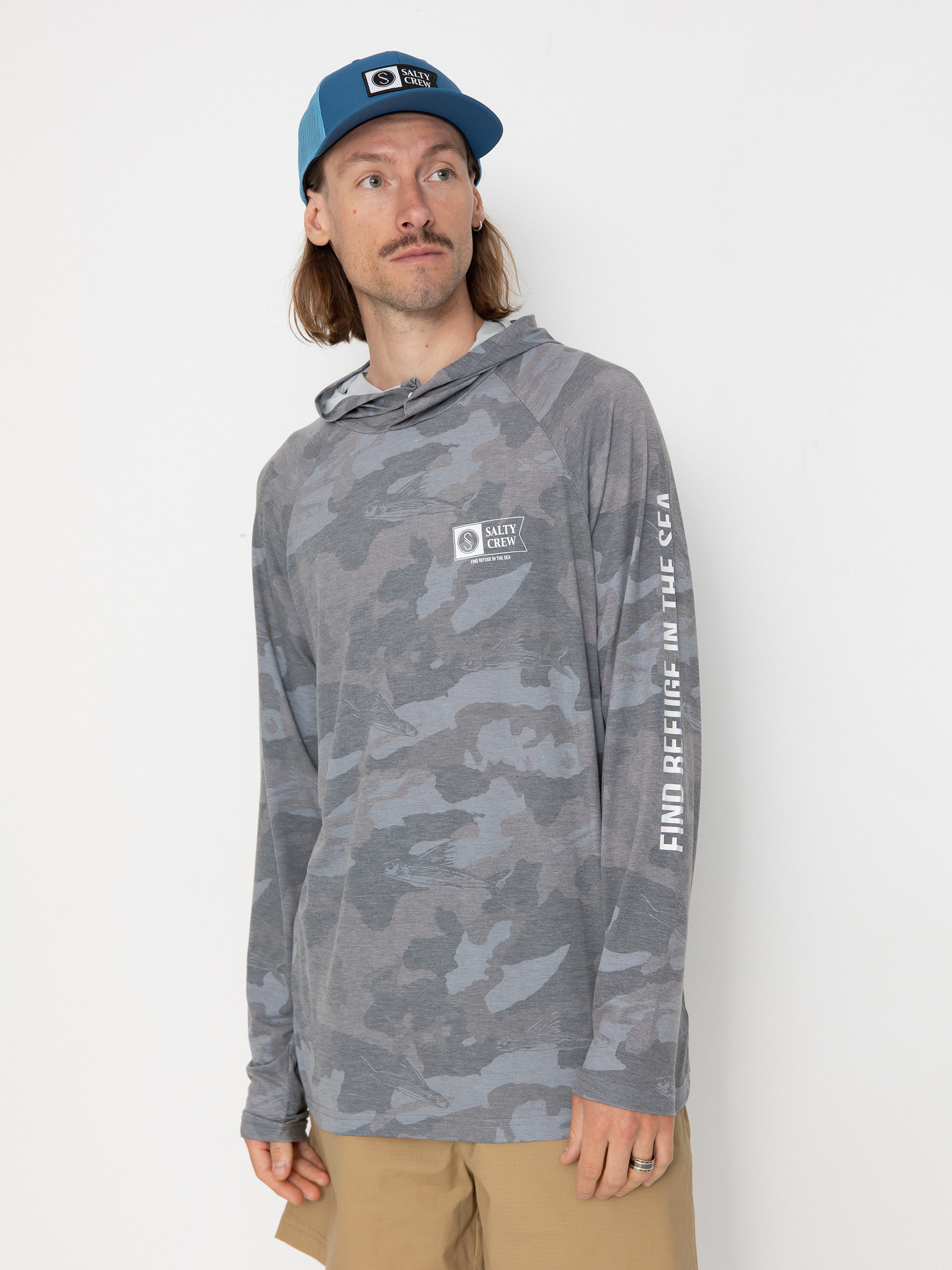 Black and gray camo hoodie online