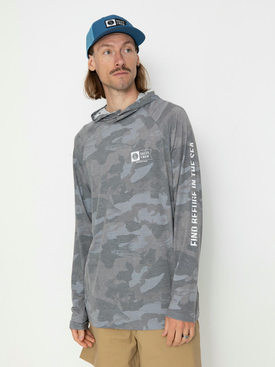 Salty Crew Mariner HD Hoodie (black camo)