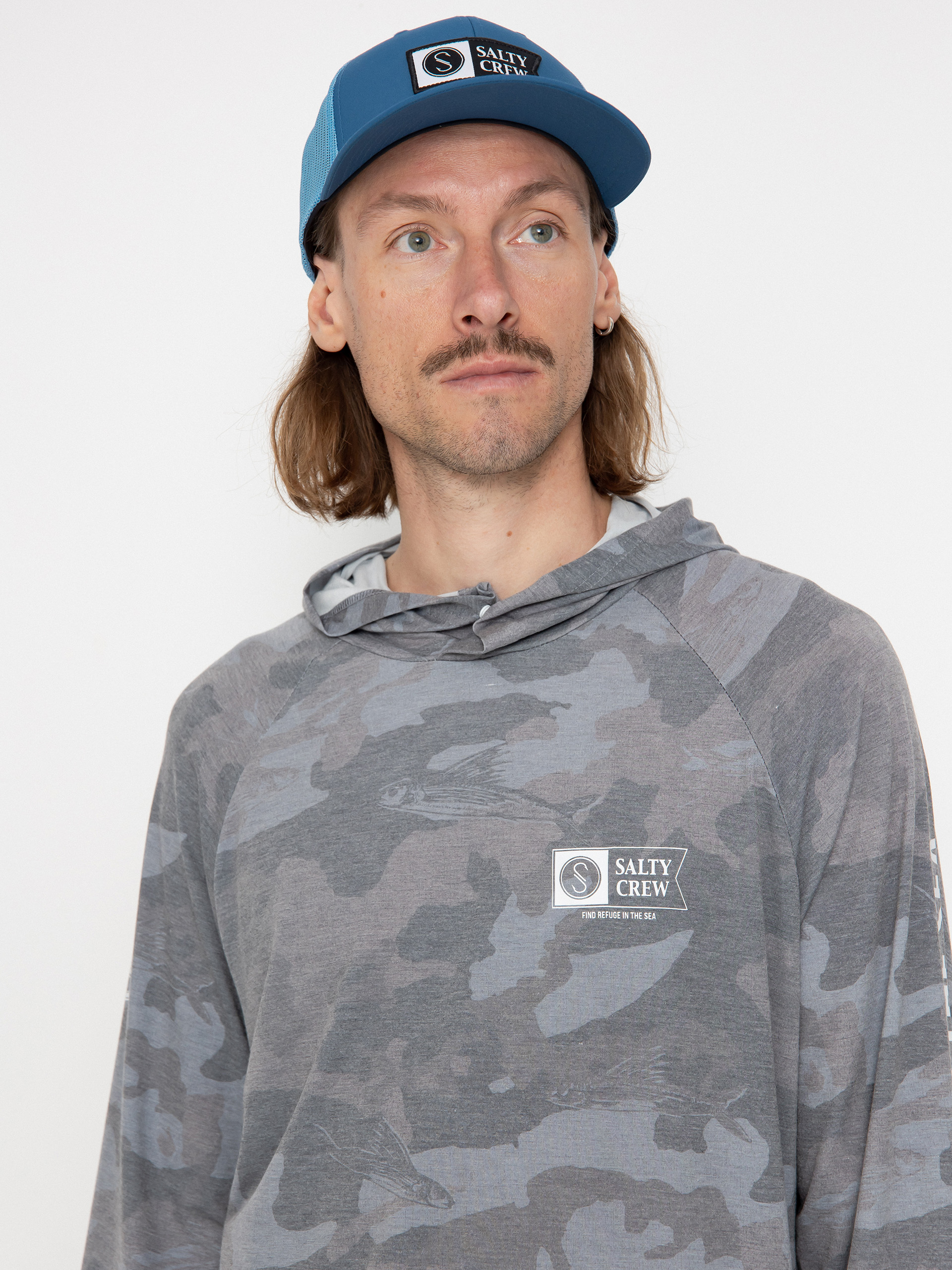 Salty Crew Mariner HD Hoodie (black camo)